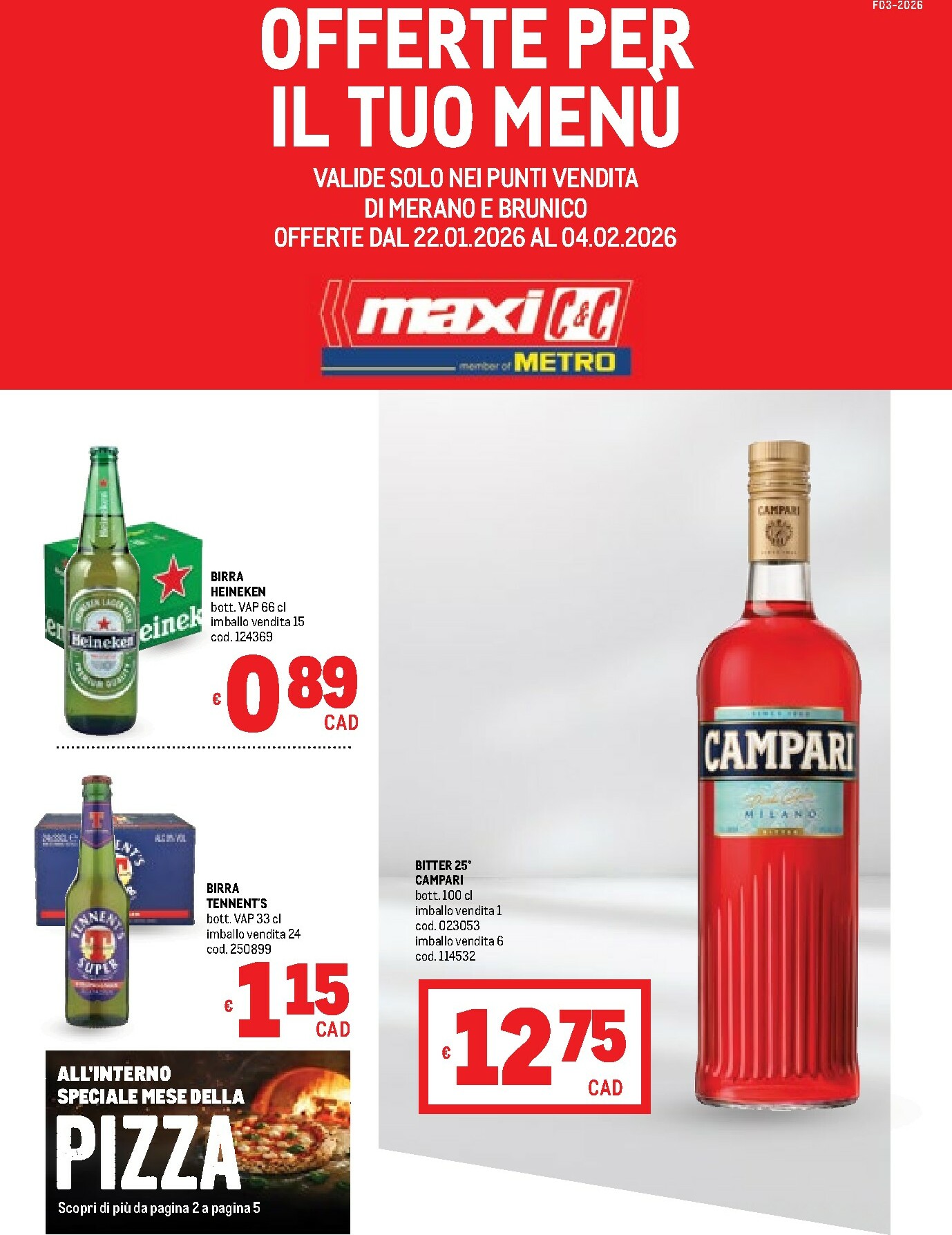 metro - Volantino Metro - Merano e Brunico valido dal 22/01 al 04/02