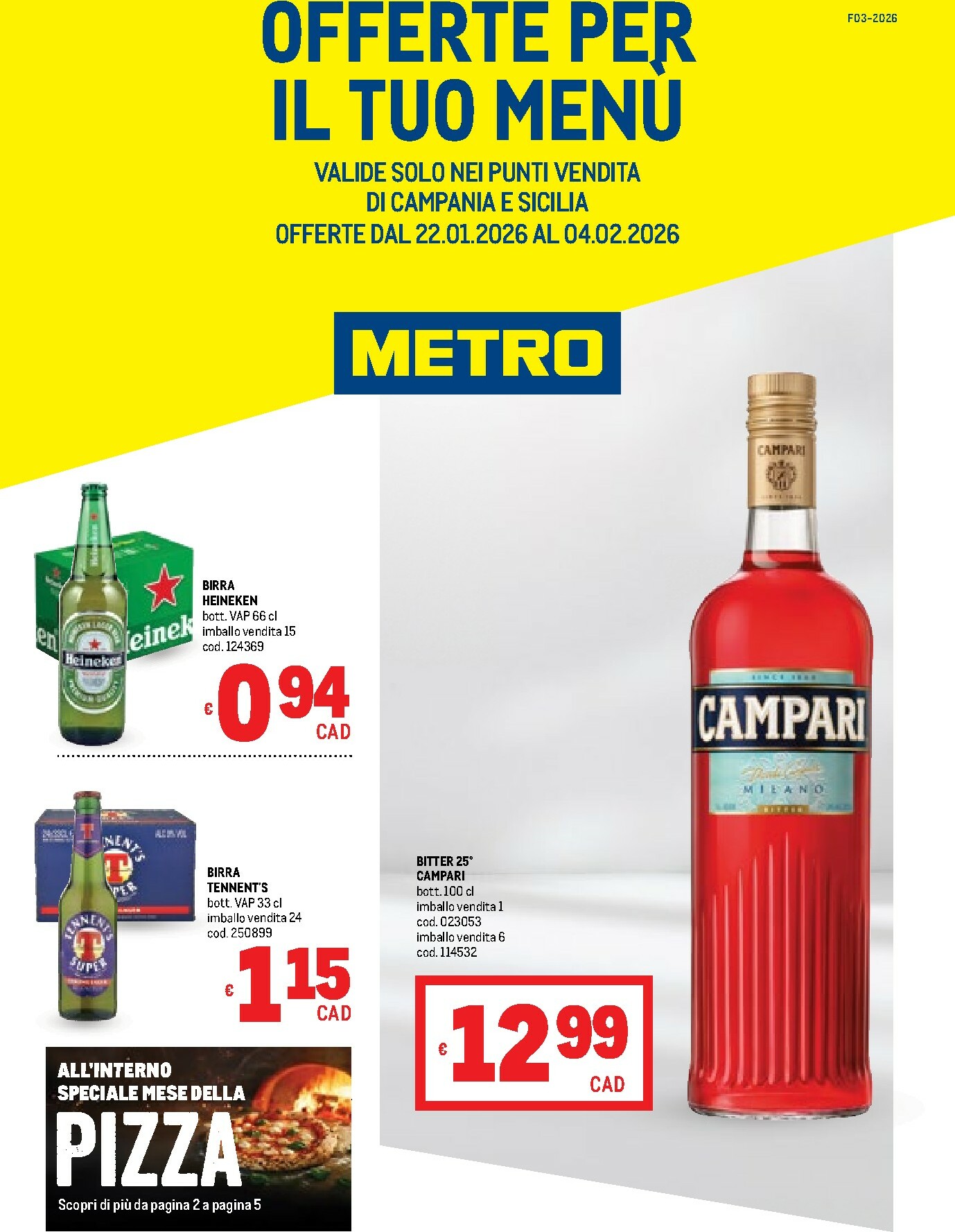 metro - Volantino Metro - Campania e Sicilia valido dal 22/01 al 04/02