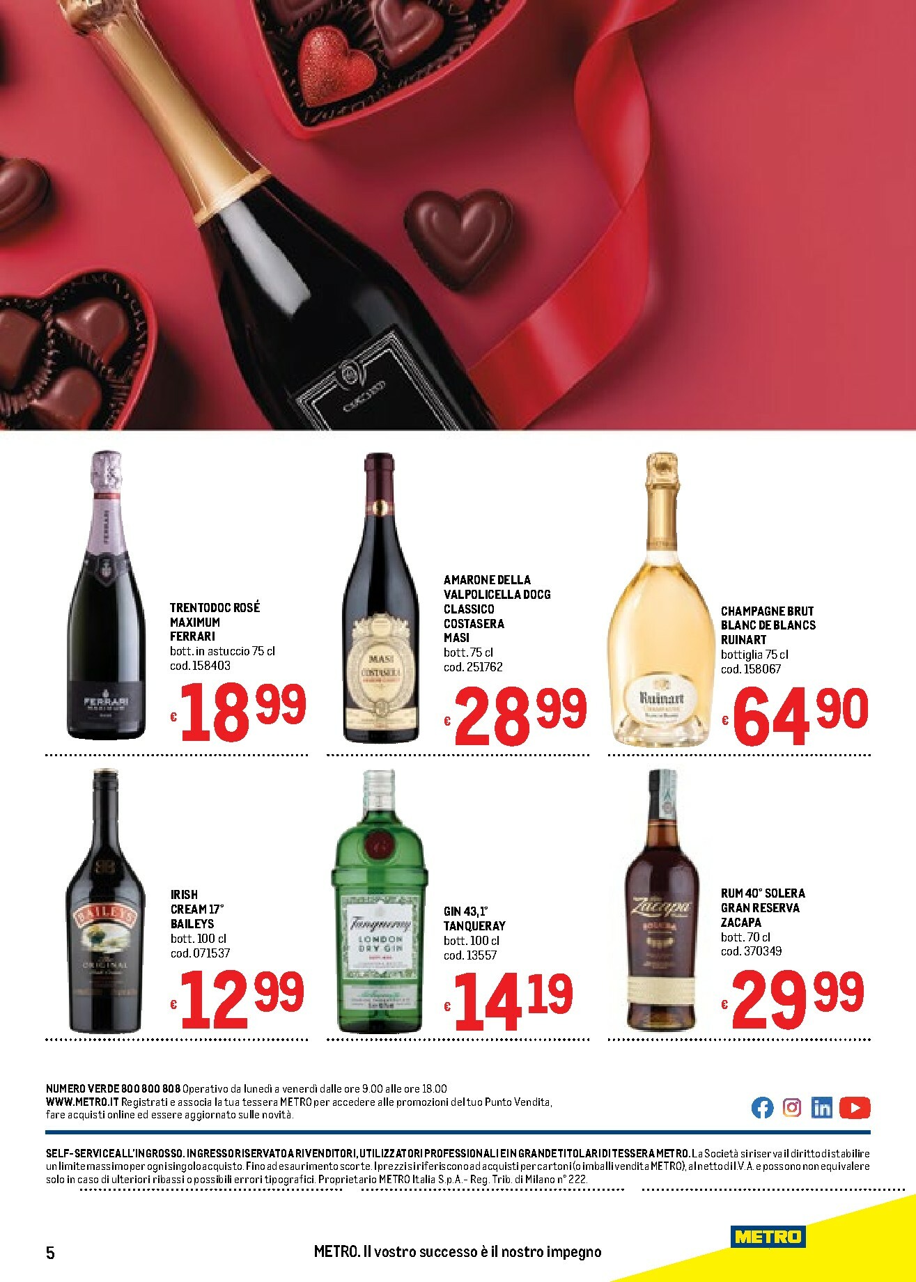 metro - Volantino Metro - San Valentino valido dal 05/02/2026 al 18/02/2026 - page: 5