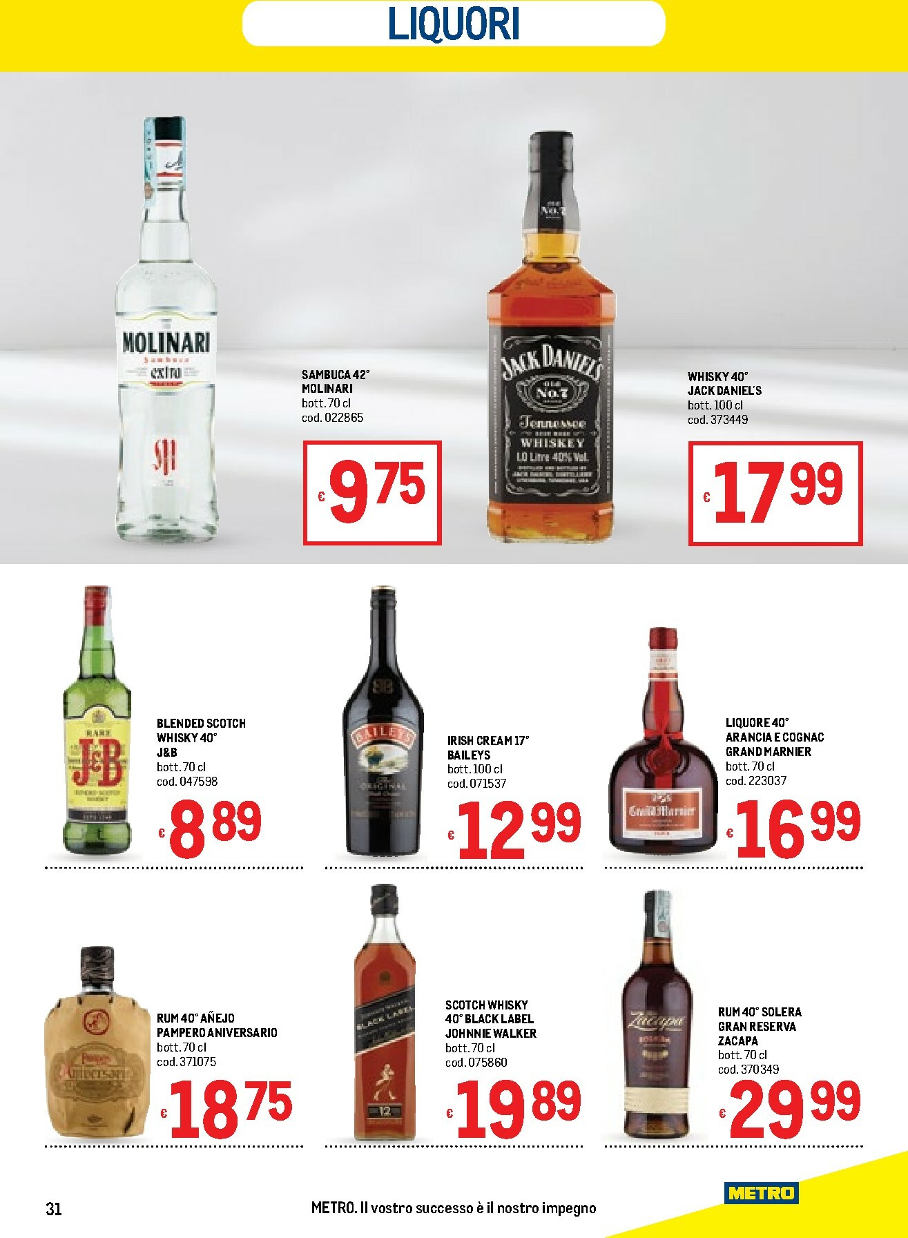 metro - Volantino Metro - Lombardia, Trentino Alto Adige, Friuli Venezia Giulia, Marche, Emilia Romagna valido dal 05/02/2026 al 18/02/2026 - page: 31