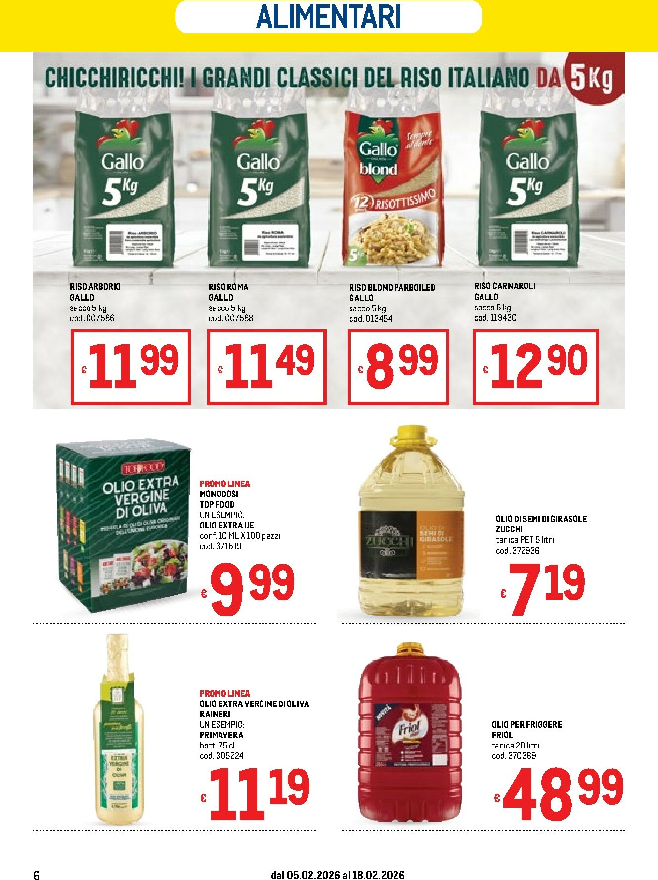 metro - Volantino Metro - Lombardia, Trentino Alto Adige, Friuli Venezia Giulia, Marche, Emilia Romagna valido dal 05/02/2026 al 18/02/2026 - page: 6