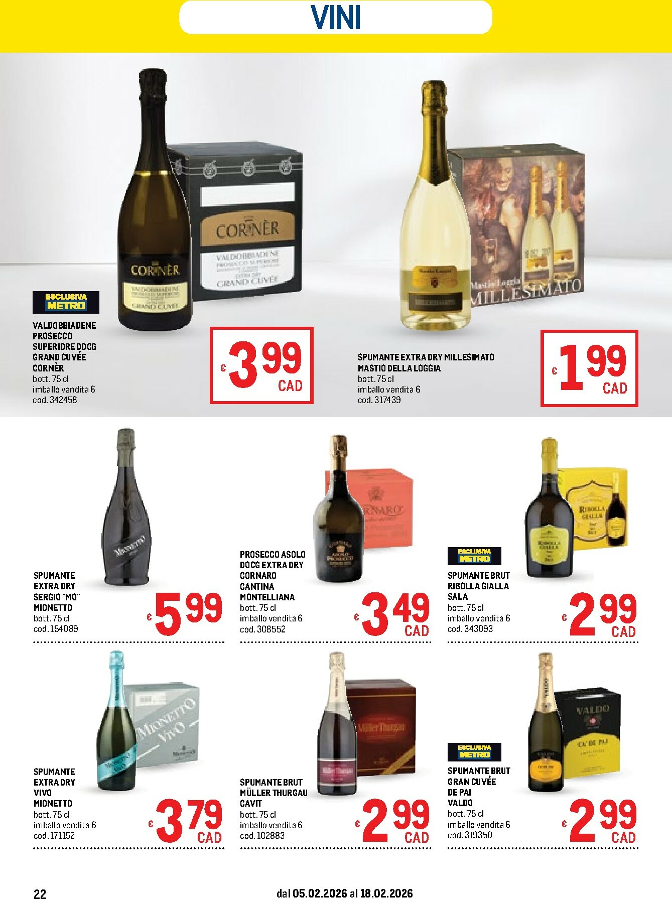 metro - Volantino Metro - Campania e Sicilia valido dal 05/02/2026 al 18/02/2026 - page: 22
