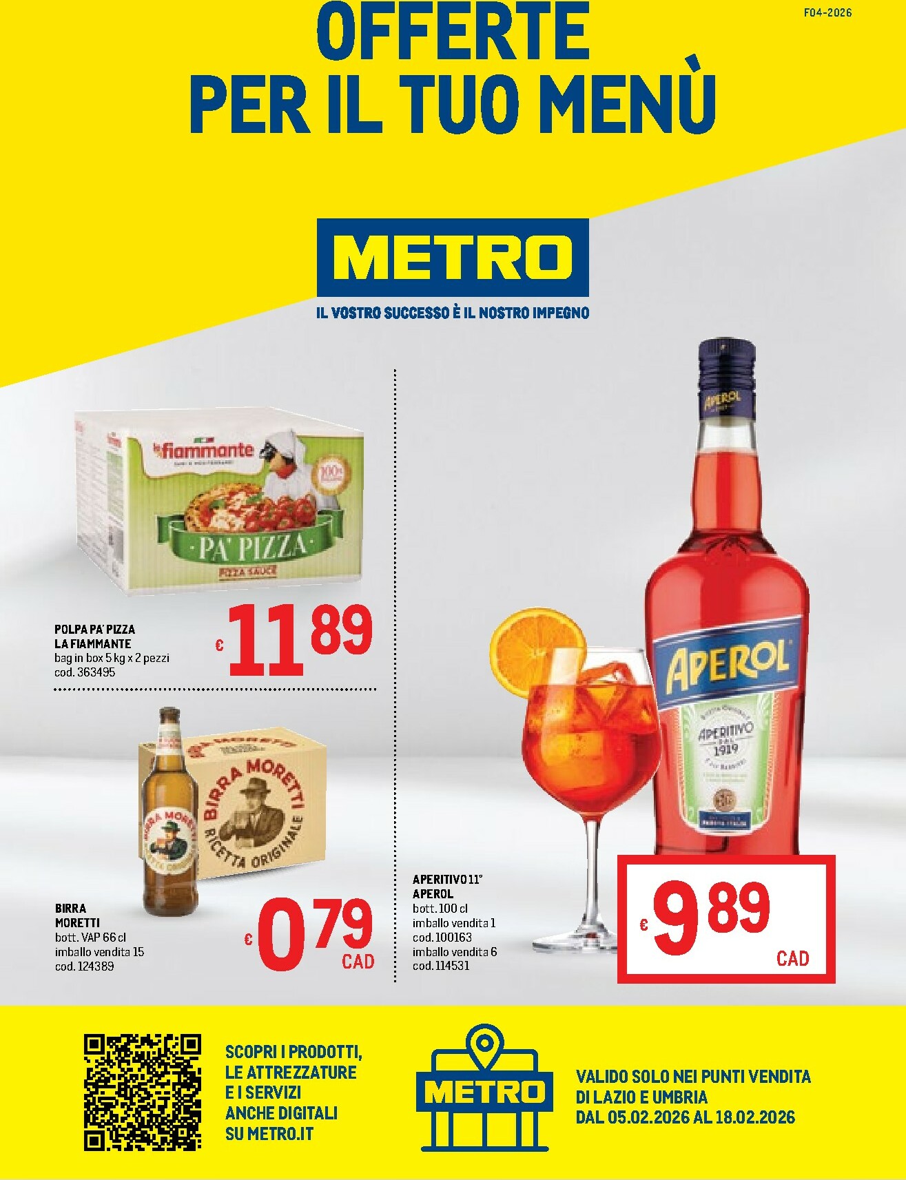 metro - Volantino Metro - Lazio e Umbria valido dal 05/02/2026 al 18/02/2026