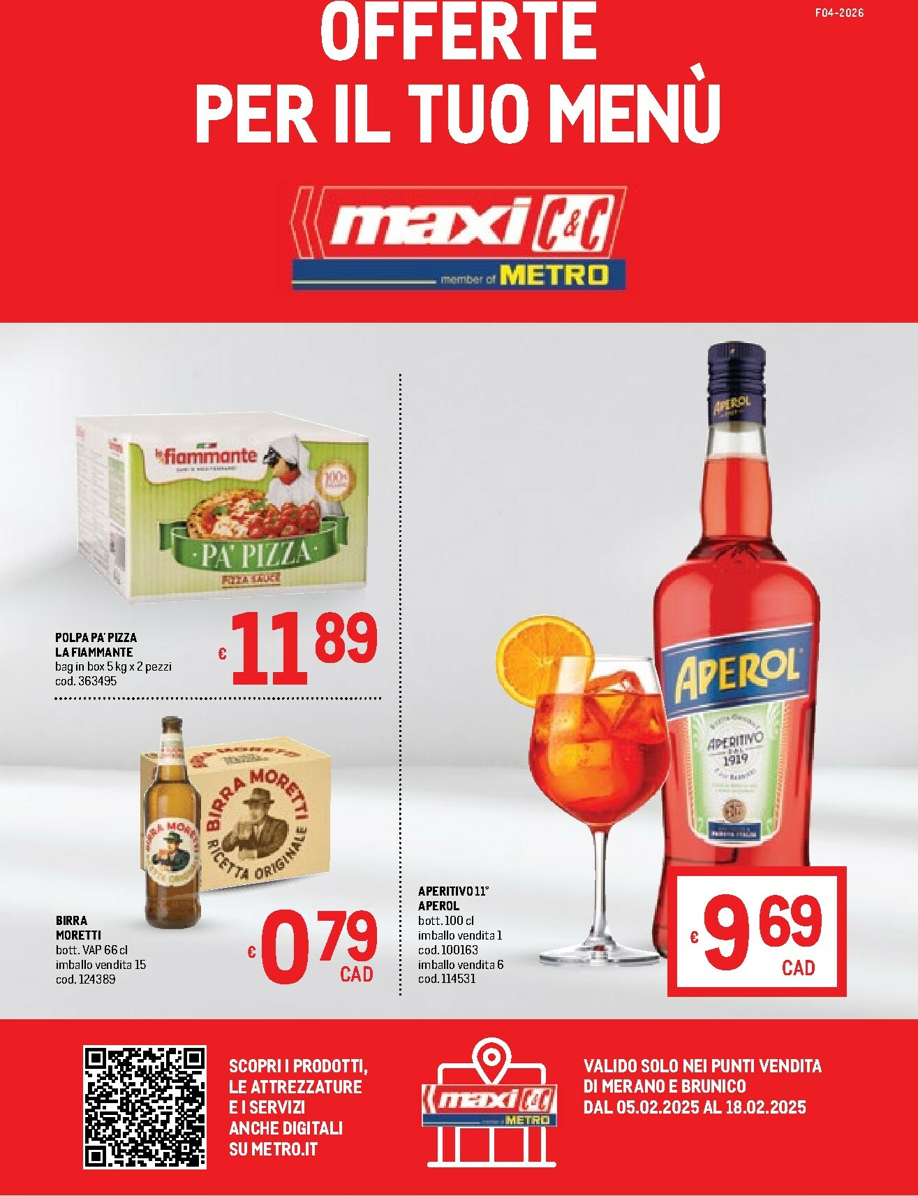 metro - Volantino Metro - Merano e Brunico valido dal 05/02/2026 al 18/02/2026 - page: 1
