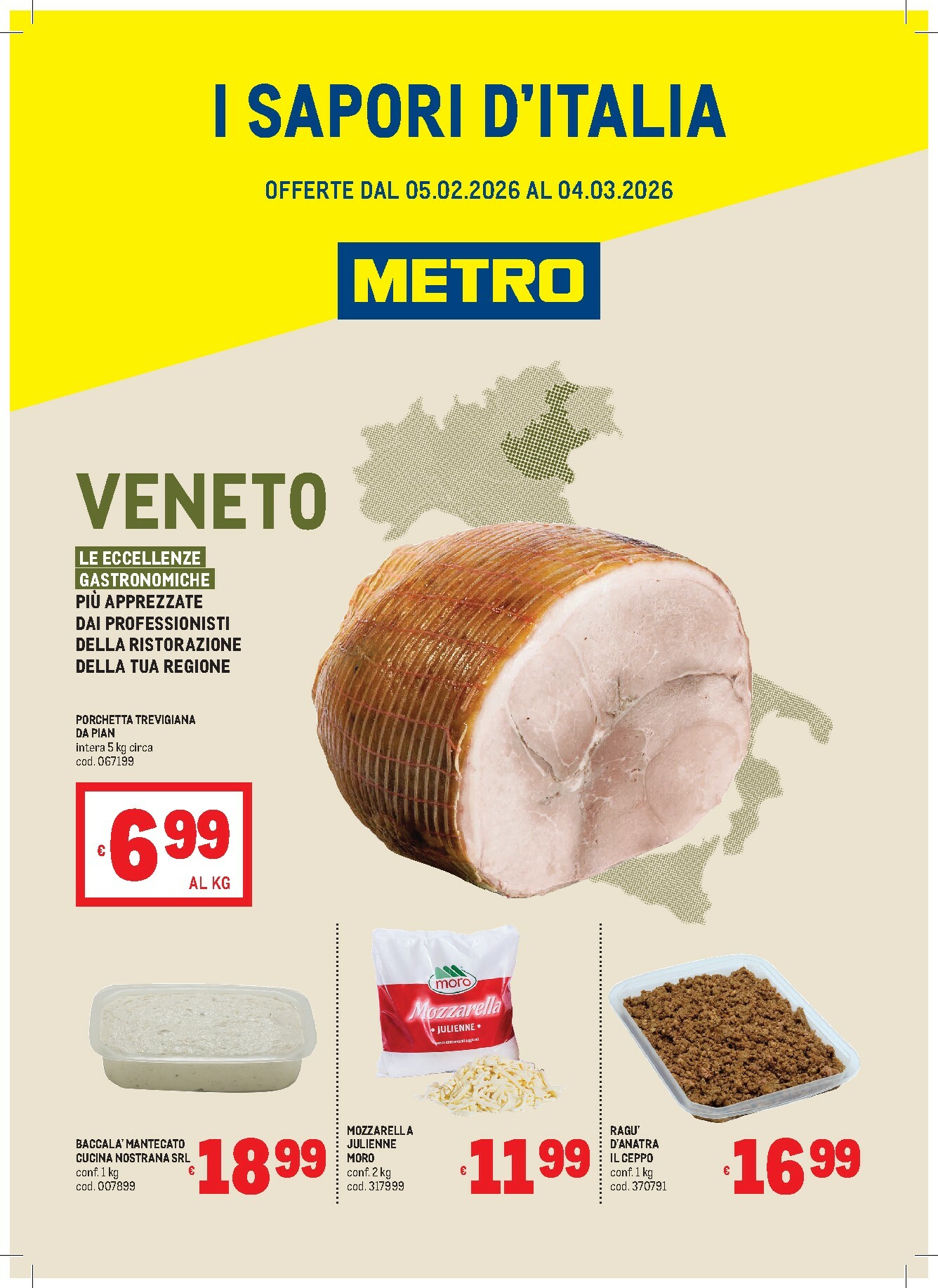 metro - Volantino Metro - Veneto valido dal 05/02/2026 al 04/03/2026