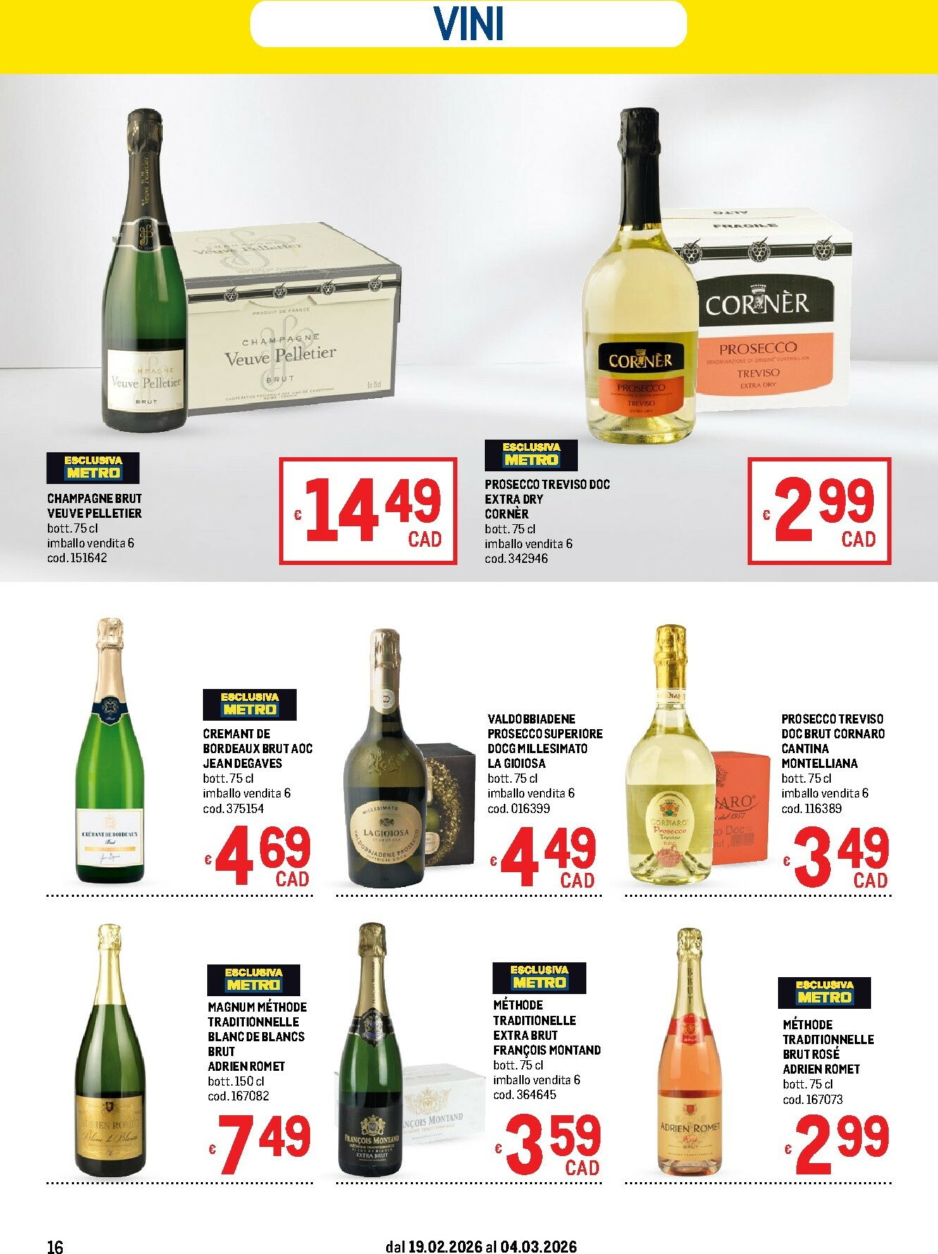 metro - Volantino Metro valido dal 19/02/2026 al 04/03/2026 - page: 16
