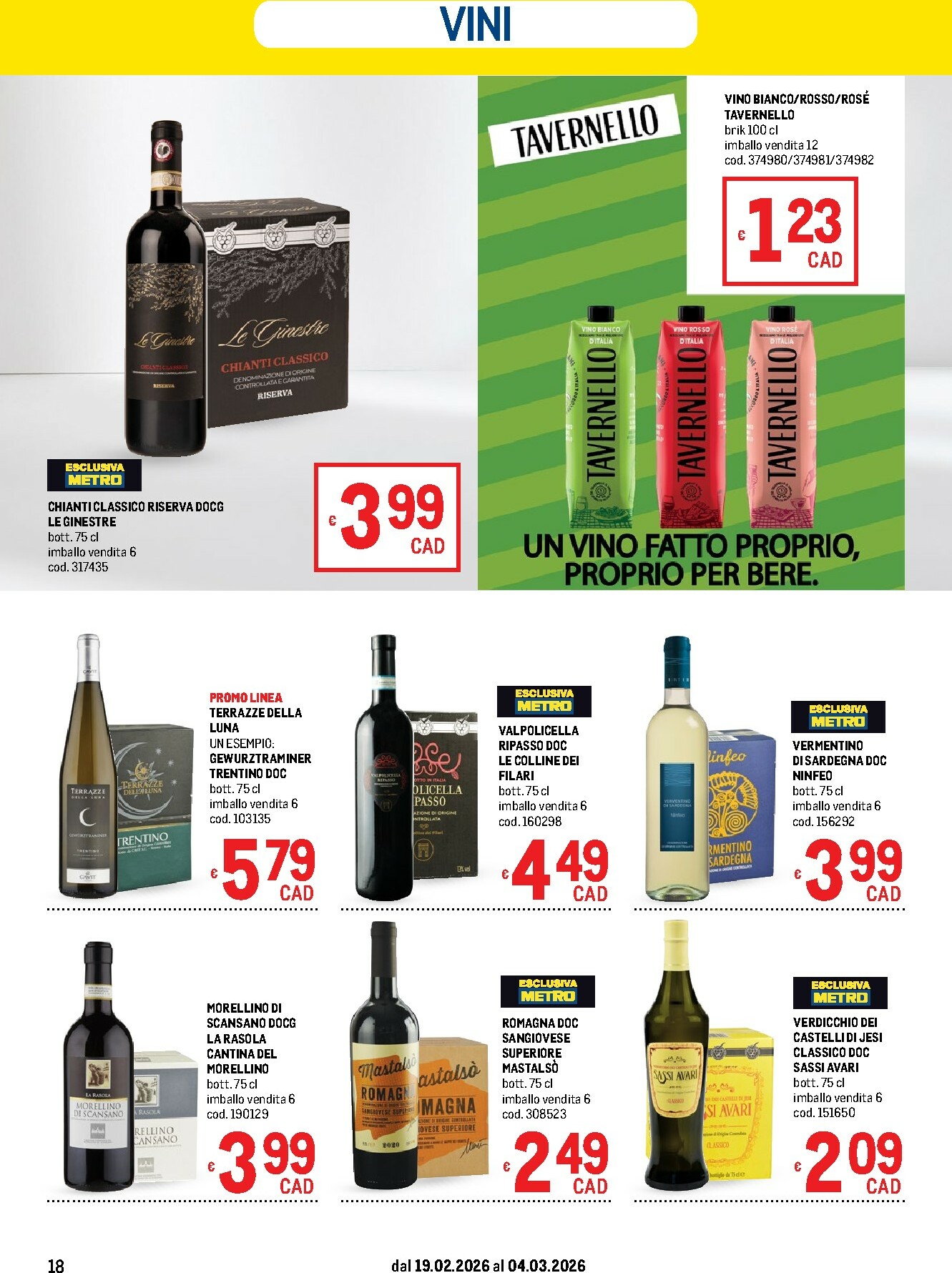 metro - Volantino Metro valido dal 19/02/2026 al 04/03/2026 - page: 18