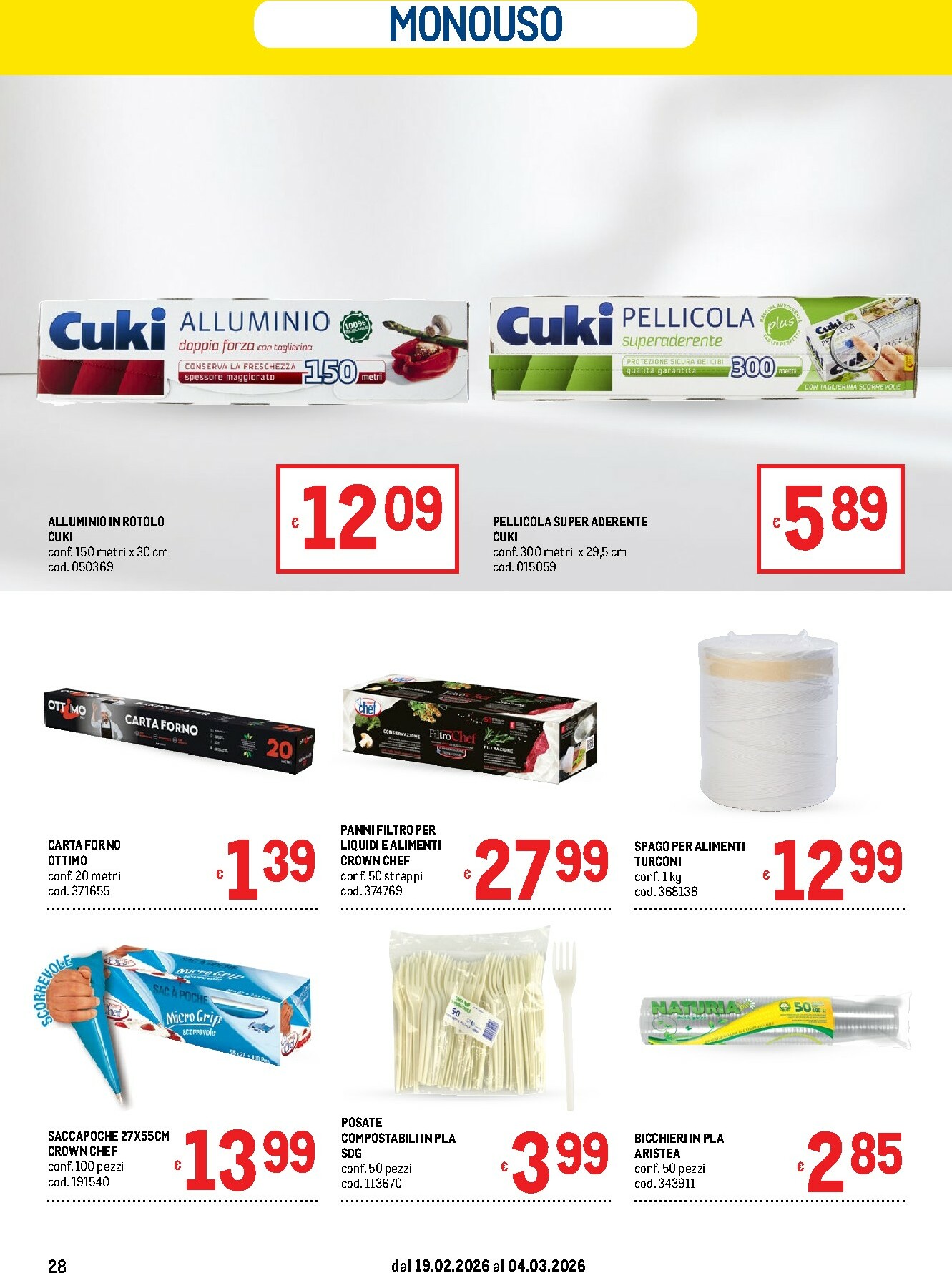 metro - Volantino Metro valido dal 19/02/2026 al 04/03/2026 - page: 28