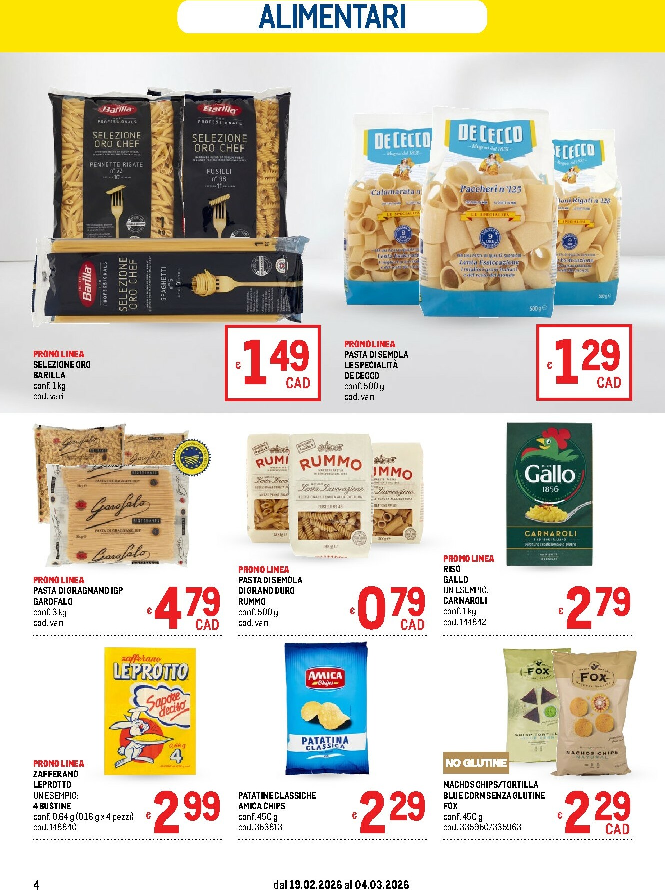 metro - Volantino Metro - Offerte per il tuo Menù valido dal 19/02/2026 al 04/03/2026 - page: 4