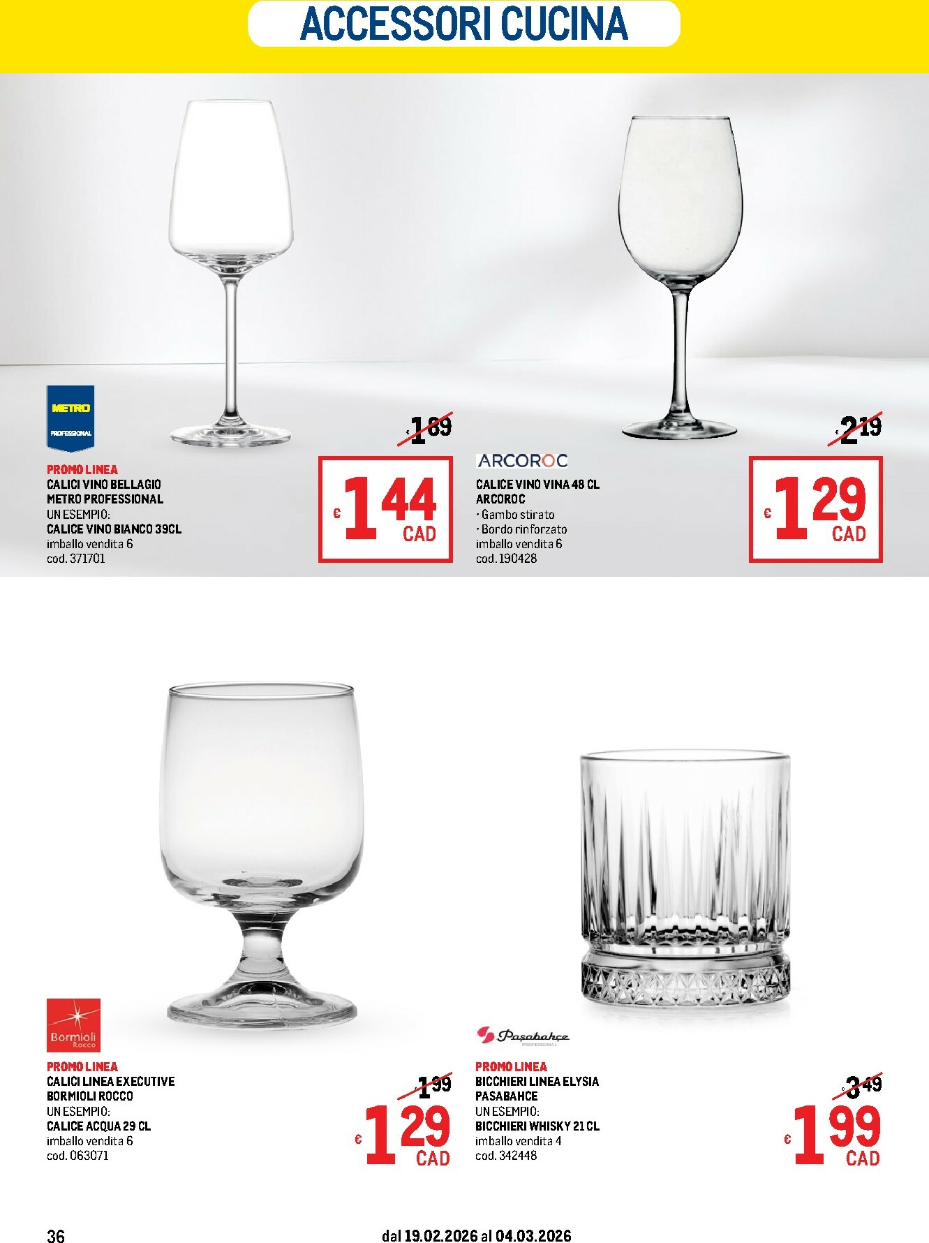 metro - Volantino Metro - Offerte per il tuo Menù valido dal 19/02/2026 al 04/03/2026 - page: 36