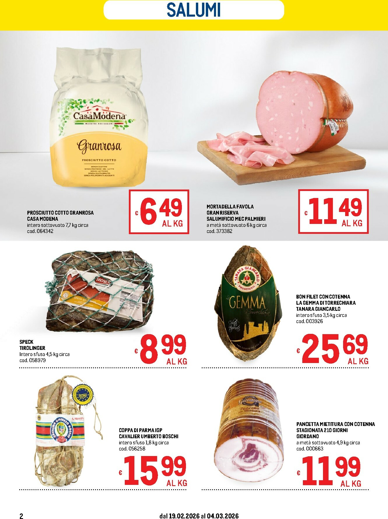 metro - Volantino Metro - Offerte per il tuo Menù valido dal 19/02/2026 al 04/03/2026 - page: 2