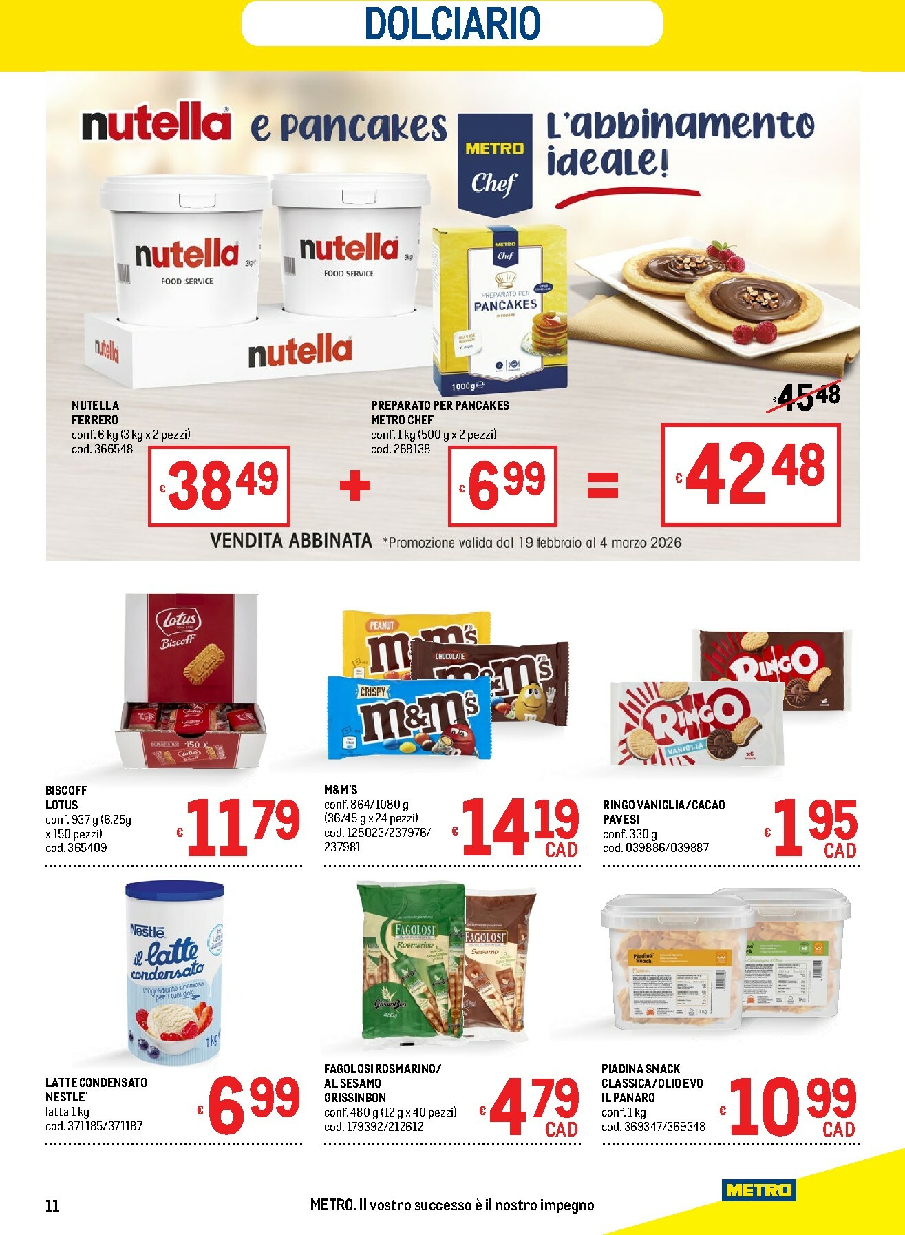 metro - Volantino Metro - Offerte per il tuo Menù valido dal 19/02/2026 al 04/03/2026 - page: 11