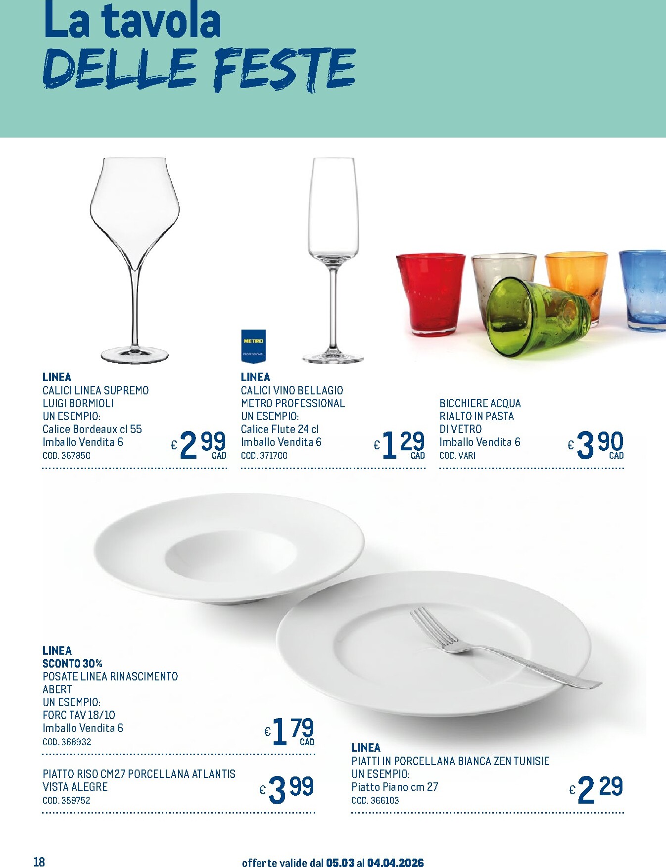 metro - Volantino Metro - Menú di Pasqua valido dal 05/03/2026 al 04/04/2026 - page: 18