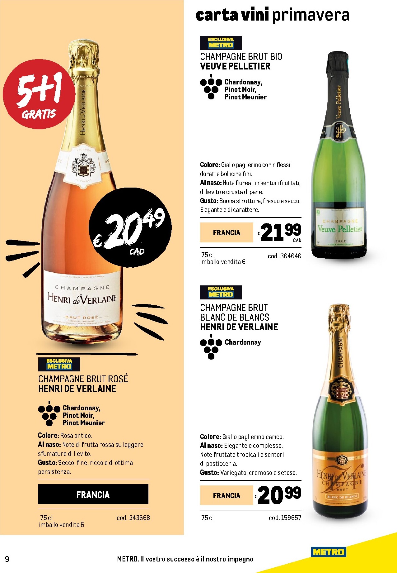 metro - Volantino Metro - Carta Vini valido dal 05/03/2026 al 04/04/2026 - page: 9