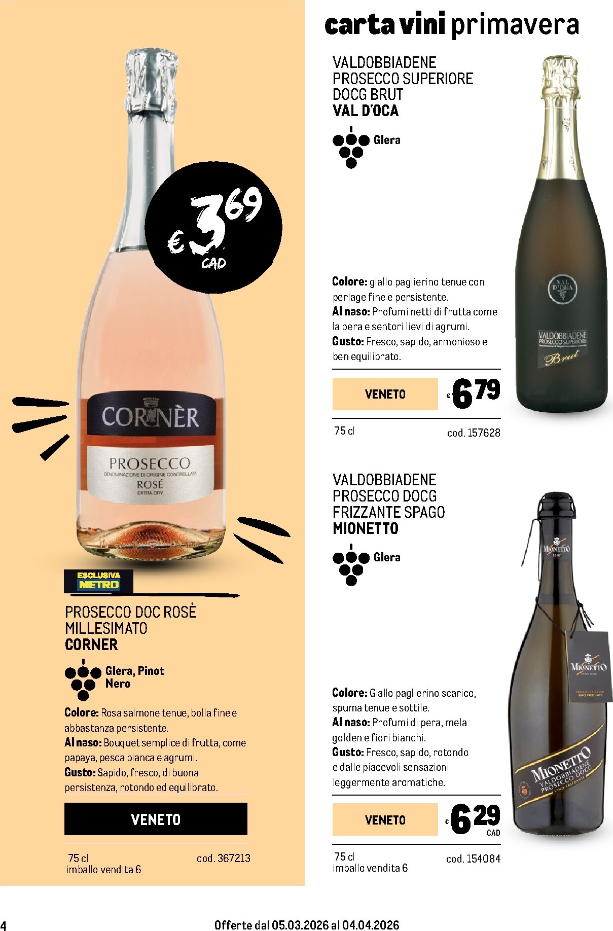 metro - Volantino Metro - Carta Vini valido dal 05/03/2026 al 04/04/2026 - page: 4