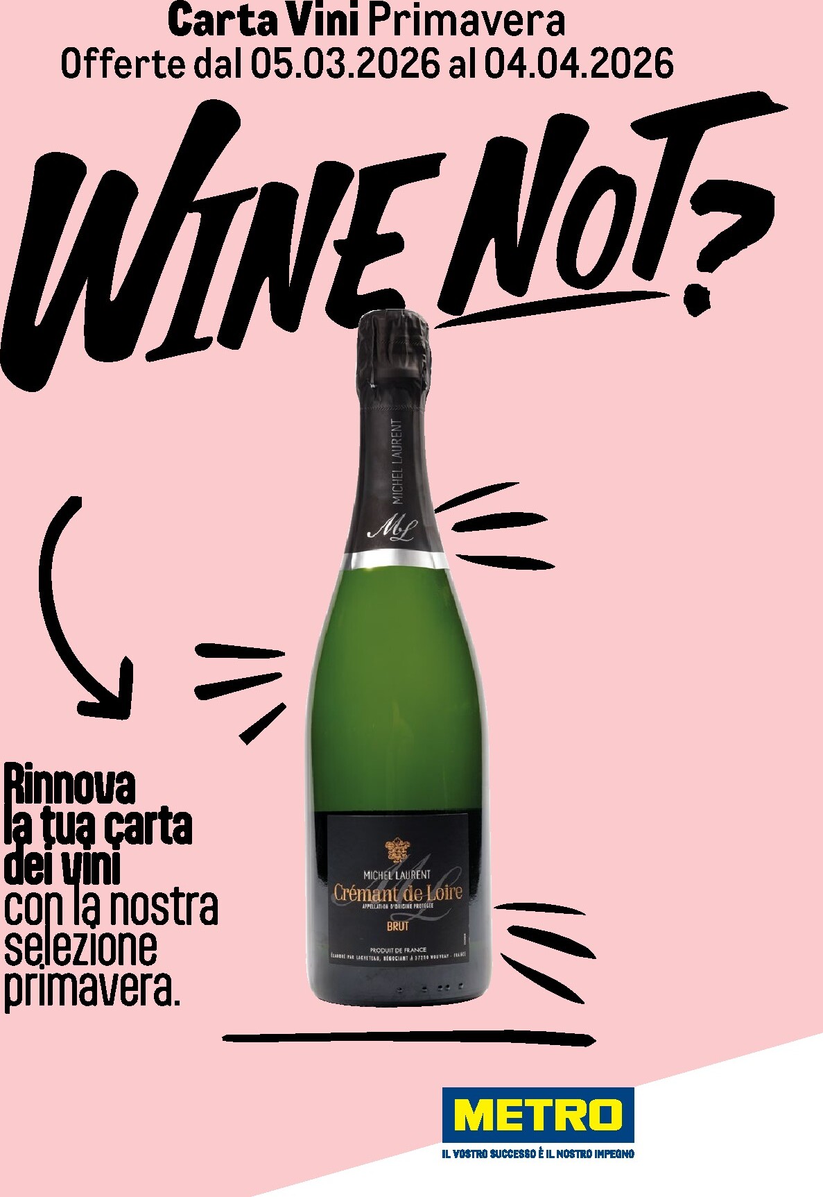 metro - Volantino Metro - Carta Vini valido dal 05/03/2026 al 04/04/2026 - page: 1