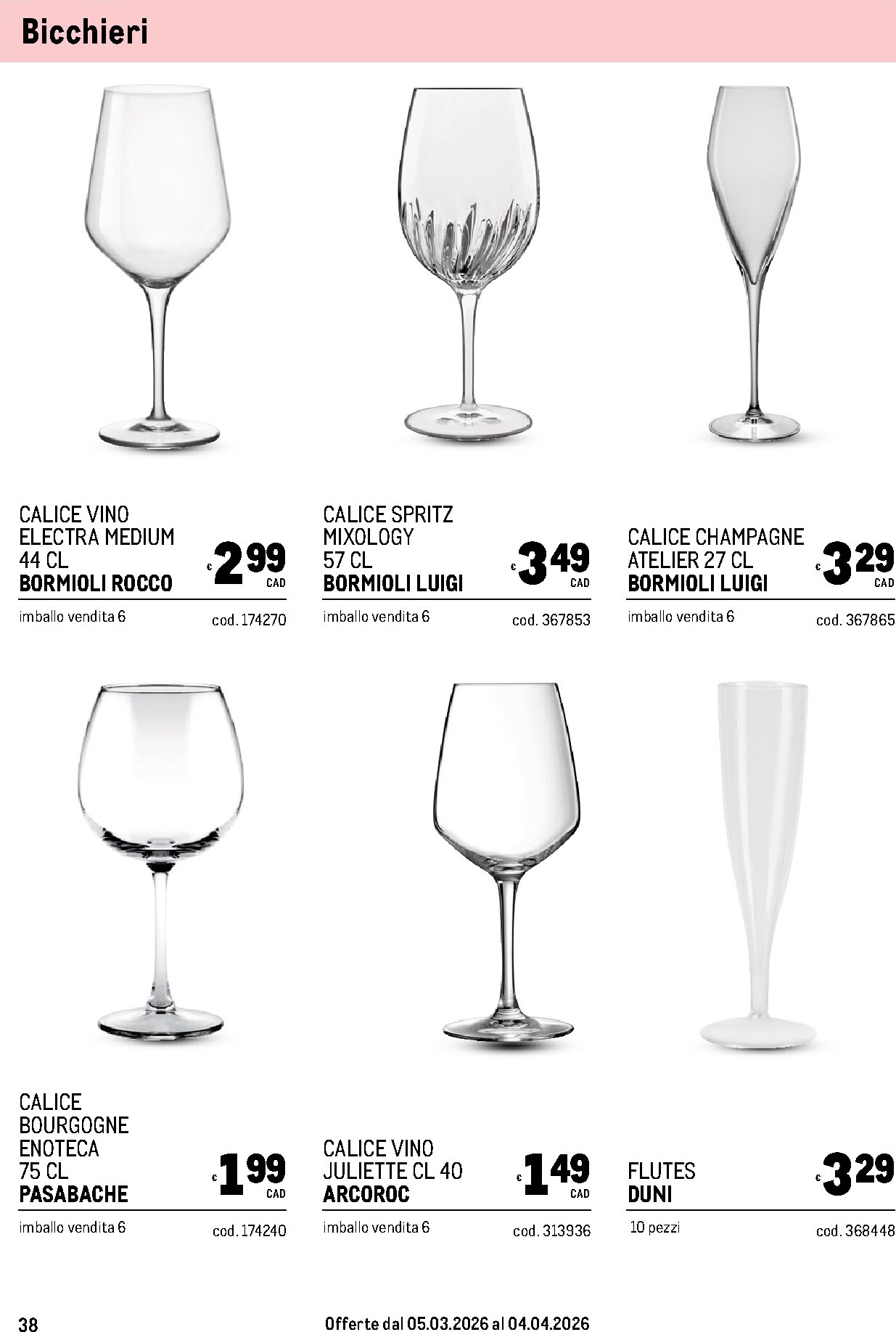 metro - Volantino Metro - Carta Vini valido dal 05/03/2026 al 04/04/2026 - page: 38