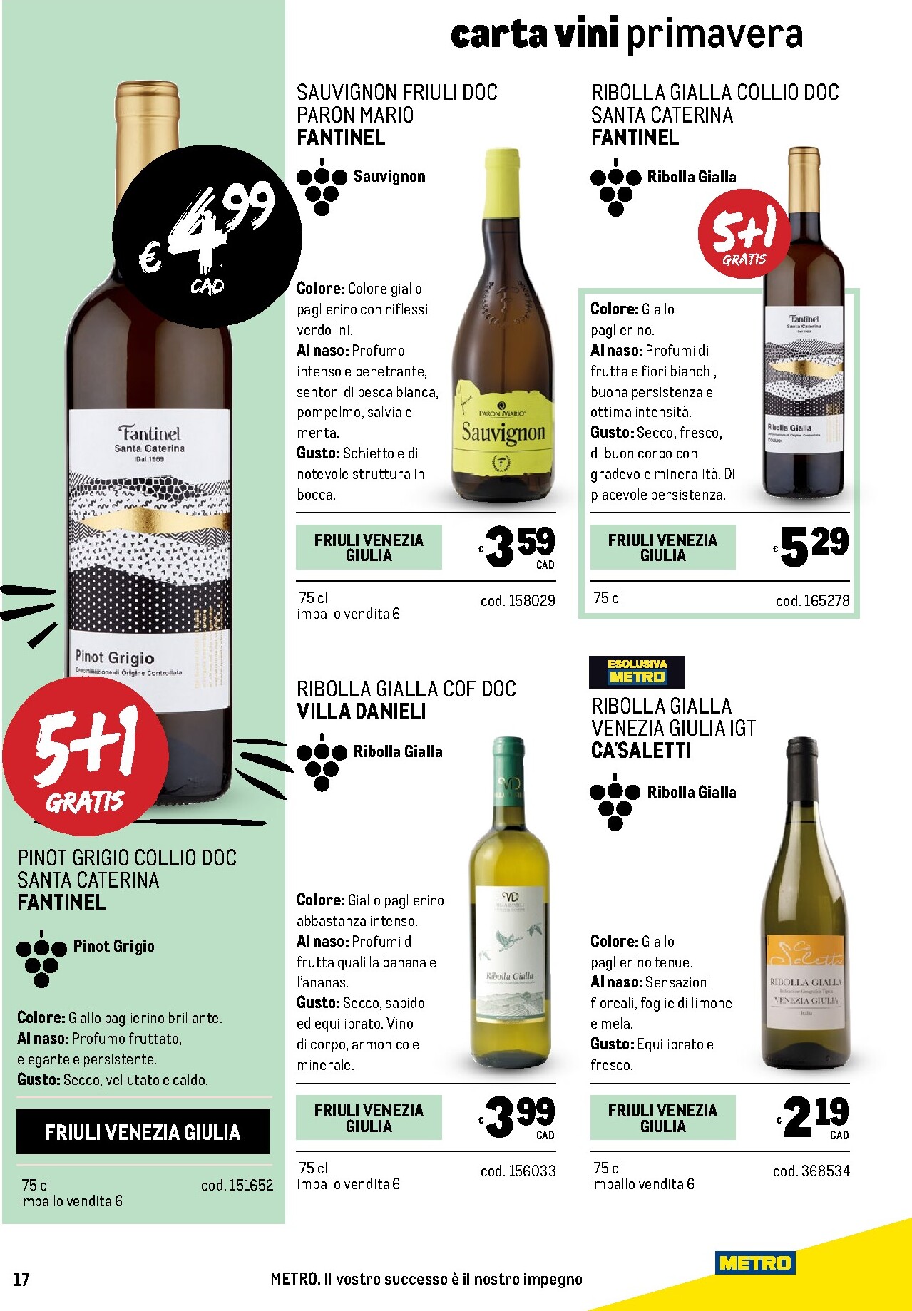 metro - Volantino Metro - Carta Vini valido dal 05/03/2026 al 04/04/2026 - page: 17