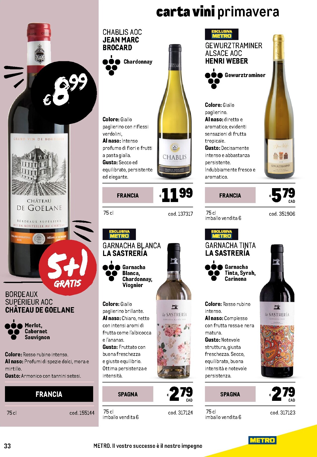 metro - Volantino Metro - Carta Vini valido dal 05/03/2026 al 04/04/2026 - page: 33