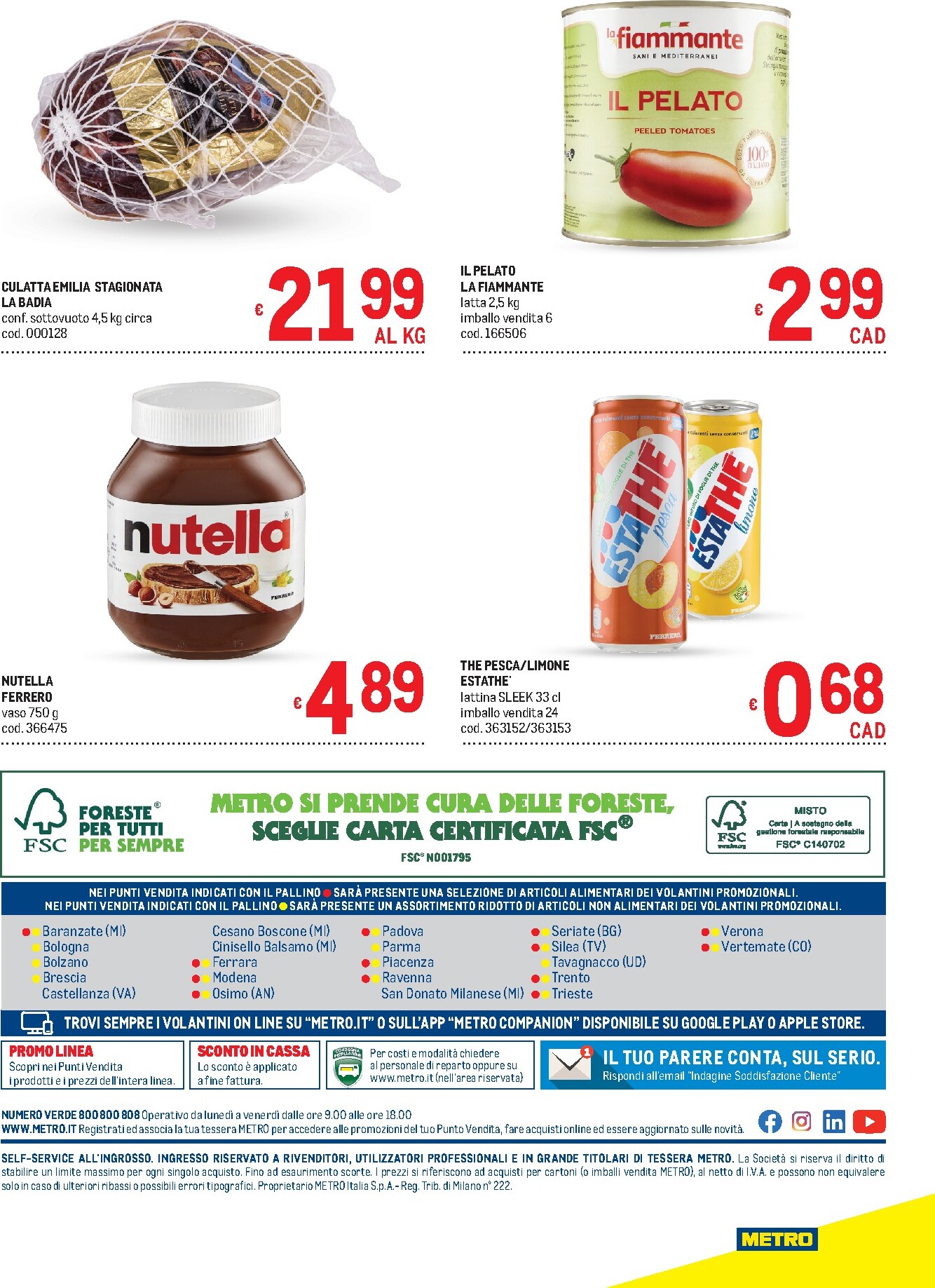 metro - Volantino Metro - Lombardia, Trentino Alto Adige, Veneto, Friuli Venezia Giulia, Marche, Emilia Romagna valido dal 05/03/2026 al 18/03/2026 - page: 40