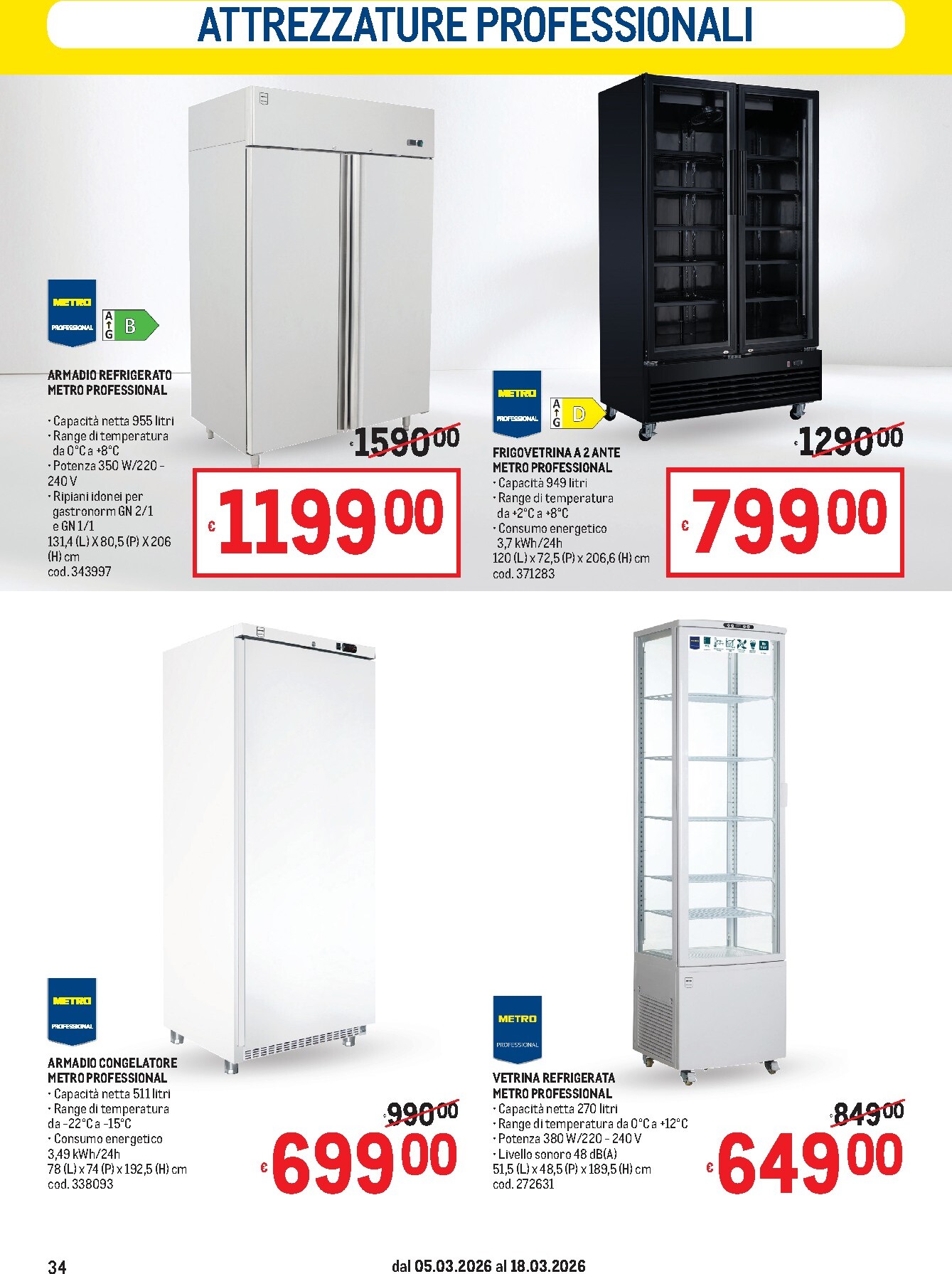 metro - Volantino Metro - Lombardia, Trentino Alto Adige, Veneto, Friuli Venezia Giulia, Marche, Emilia Romagna valido dal 05/03/2026 al 18/03/2026 - page: 34