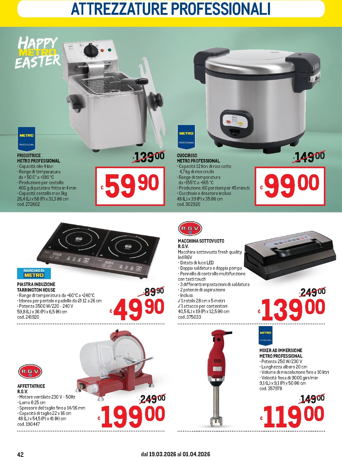metro - Volantino Metro valido dal 19/03/2026 al 01/04/2026 - page: 42