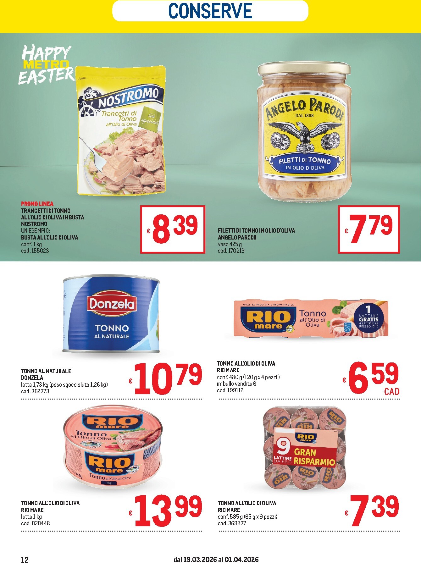metro - Volantino Metro valido dal 19/03/2026 al 01/04/2026 - page: 12