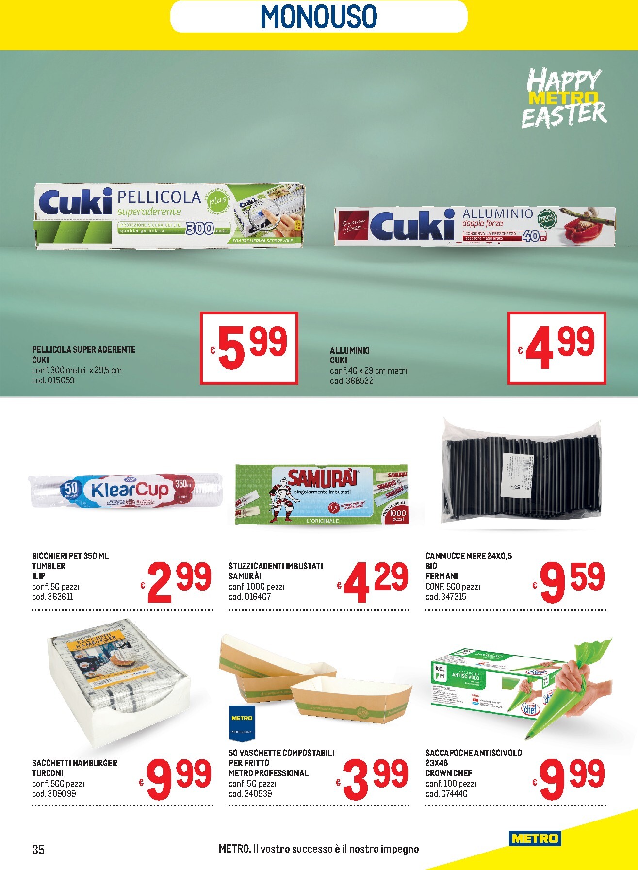 metro - Volantino Metro valido dal 19/03/2026 al 01/04/2026 - page: 35