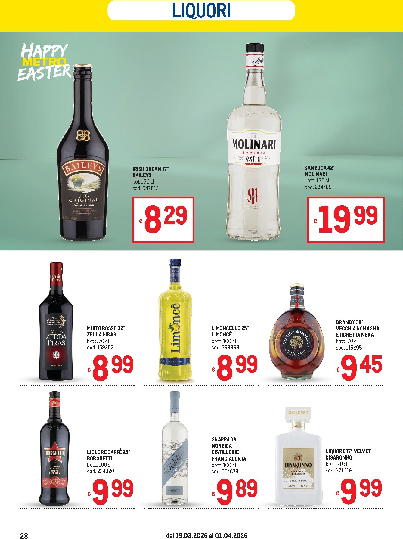 metro - Volantino Metro valido dal 19/03/2026 al 01/04/2026 - page: 28