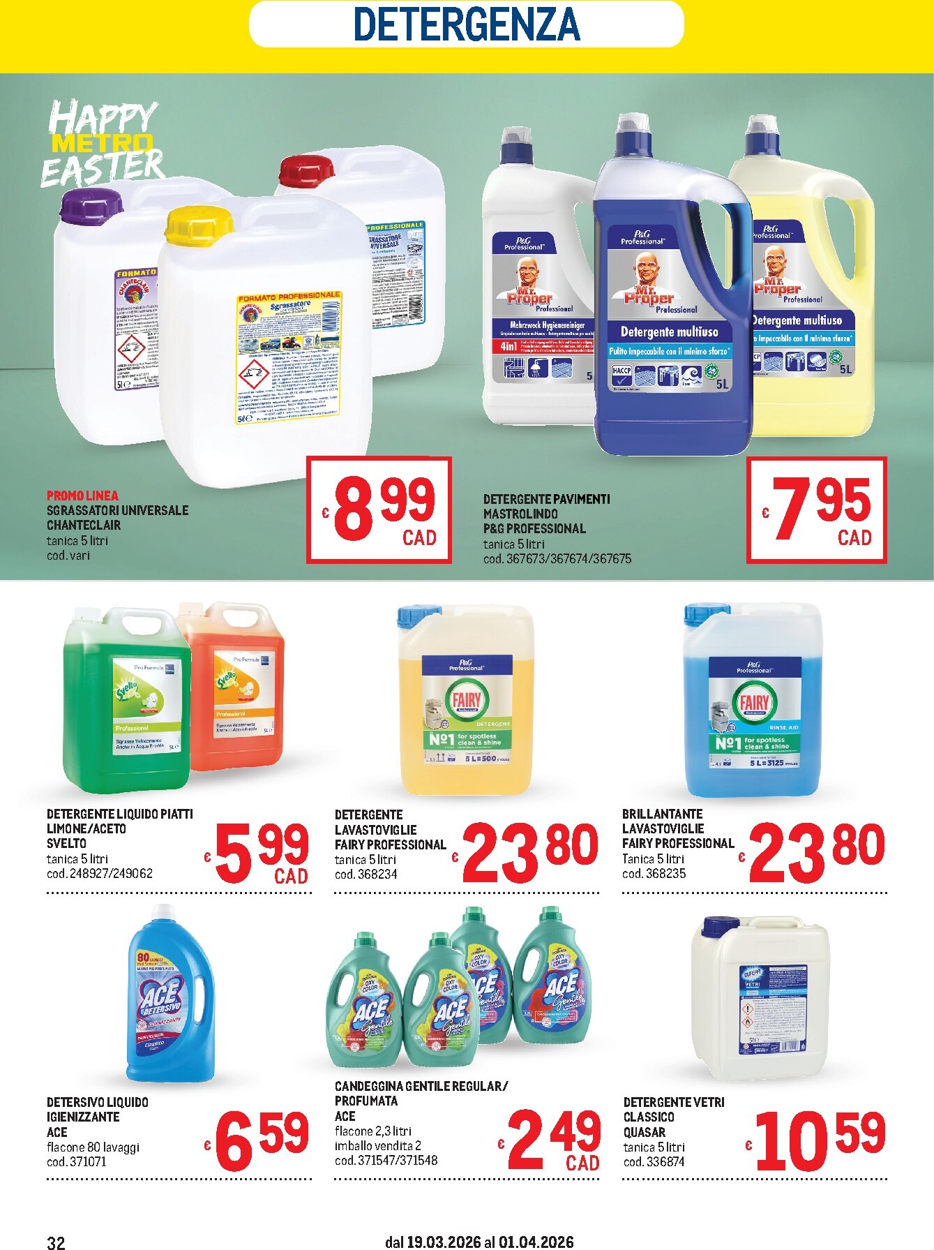 metro - Volantino Metro valido dal 19/03/2026 al 01/04/2026 - page: 32