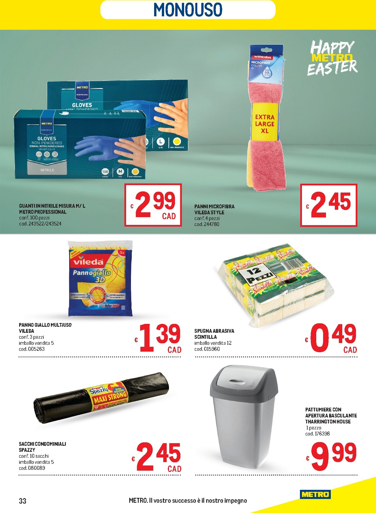 metro - Volantino Metro valido dal 19/03/2026 al 01/04/2026 - page: 33