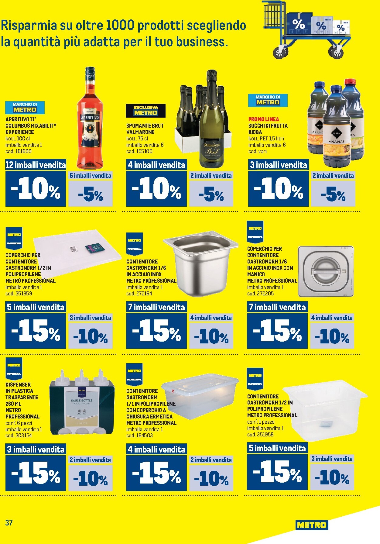 metro - Volantino Metro valido dal 19/03/2026 al 01/04/2026 - page: 37