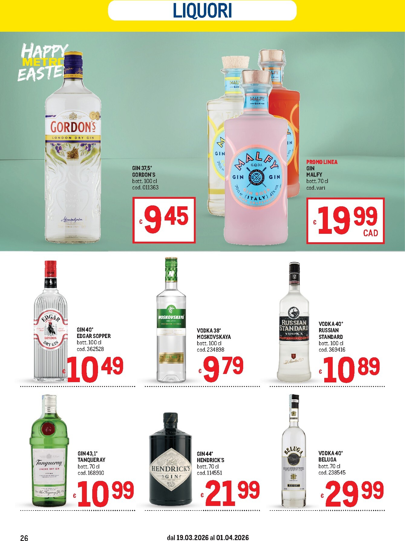 metro - Volantino Metro valido dal 19/03/2026 al 01/04/2026 - page: 26