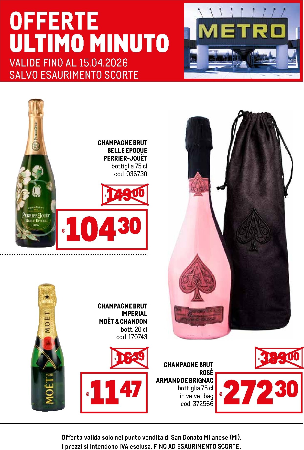 metro - Volantino Metro - Offerte ultimo minuto valido dal 23/03/2026 al 15/04/2026