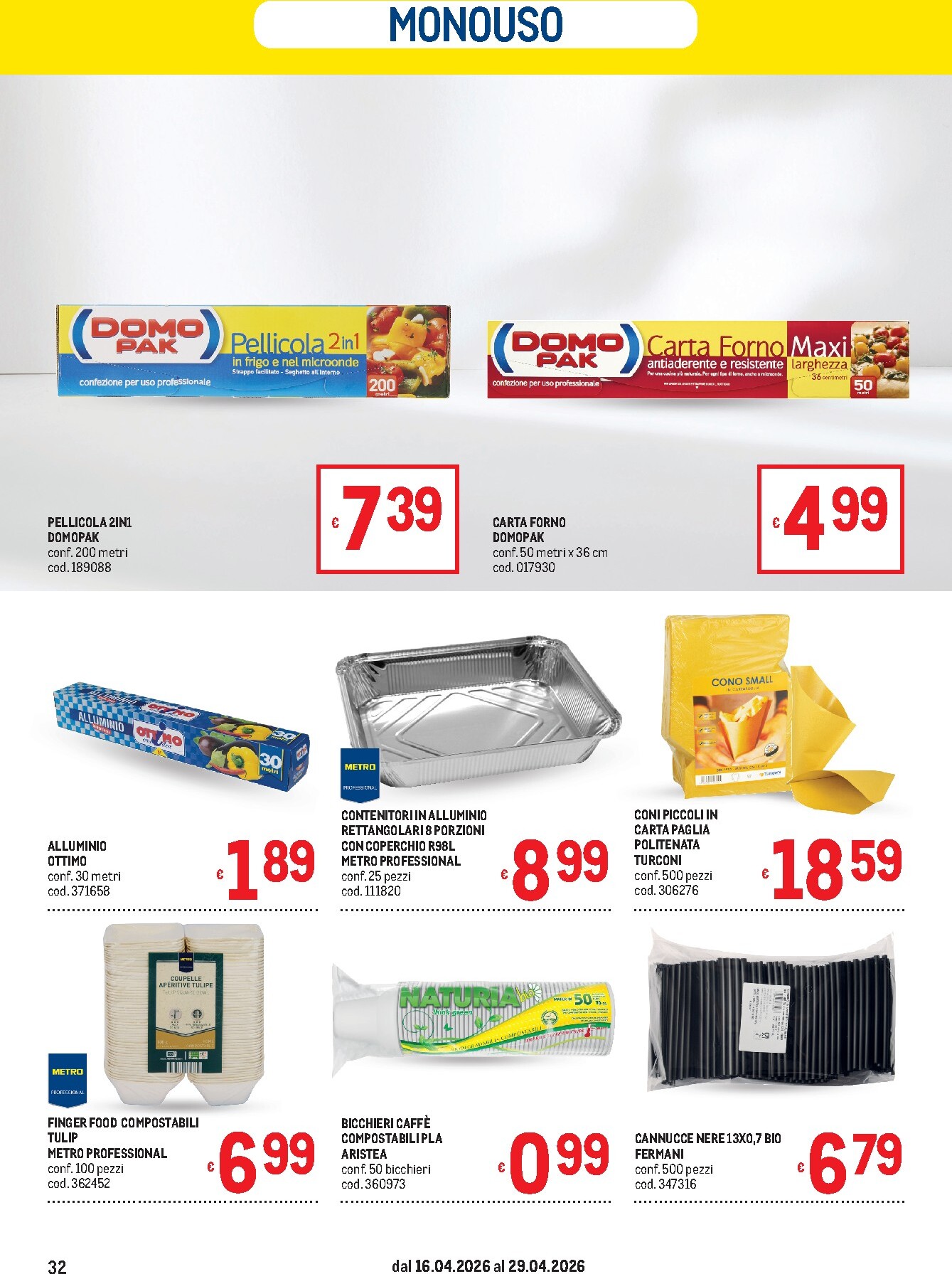 metro - Volantino attuale di Metro valido dal giovedì 16/04/2026 al mercoledì 29/04/2026 - page: 32