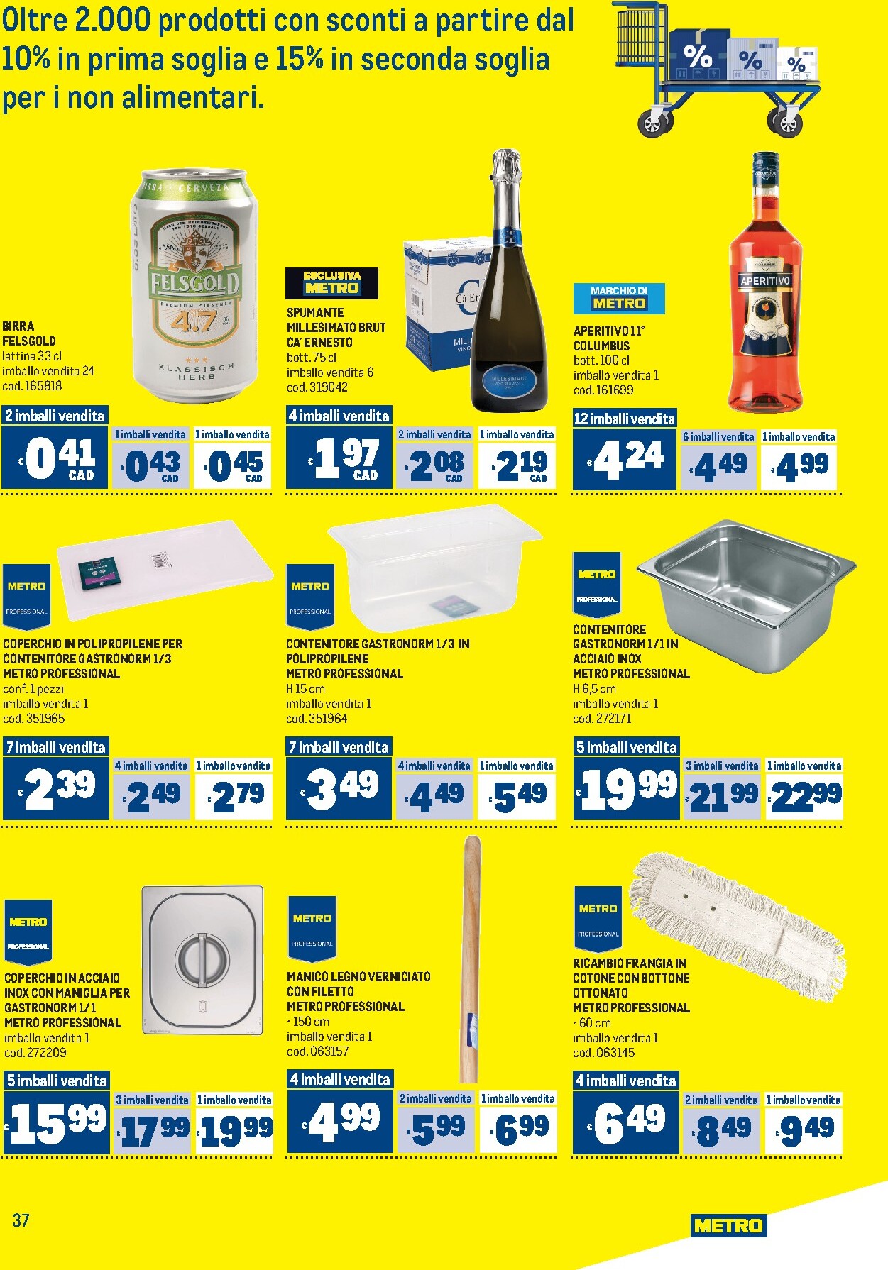 metro - Volantino attuale di Metro valido dal giovedì 16/04/2026 al mercoledì 29/04/2026 - page: 37