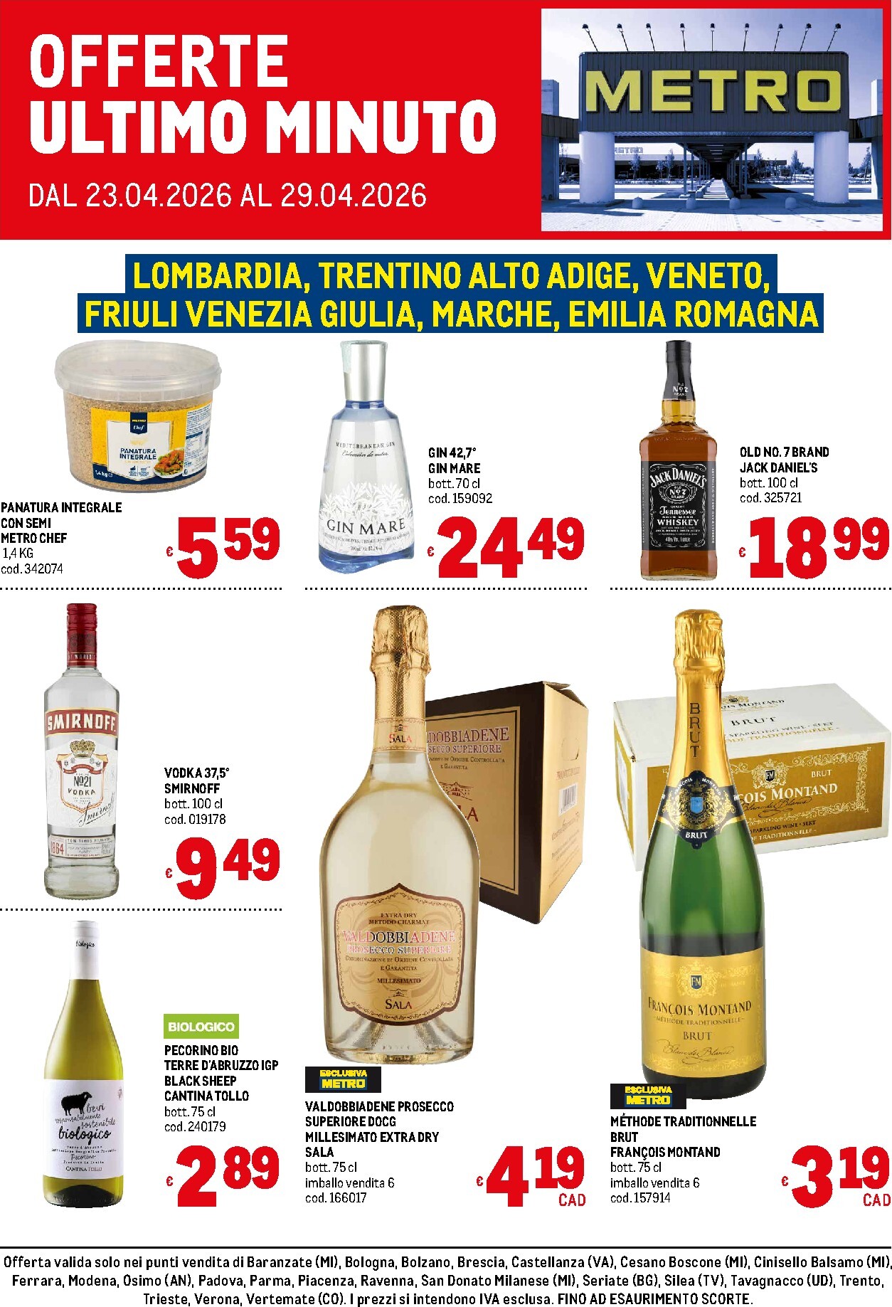 metro - Volantino attuale di Metro - Offerte ultimo minuto valido dal giovedì 23/04/2026 al mercoledì 29/04/2026 - page: 1