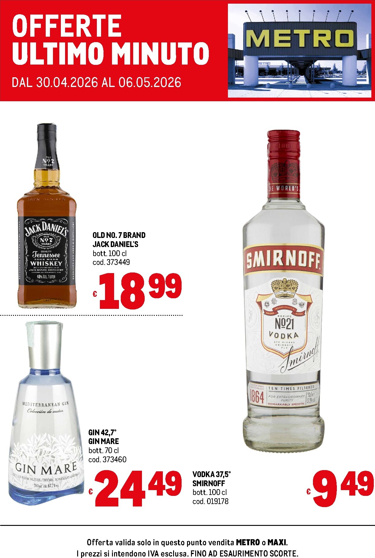metro - Volantino futuro Metro - Offerte ultimo minuto valido dal giovedì 30/04/2026 al mercoledì 06/05/2026 - page: 1