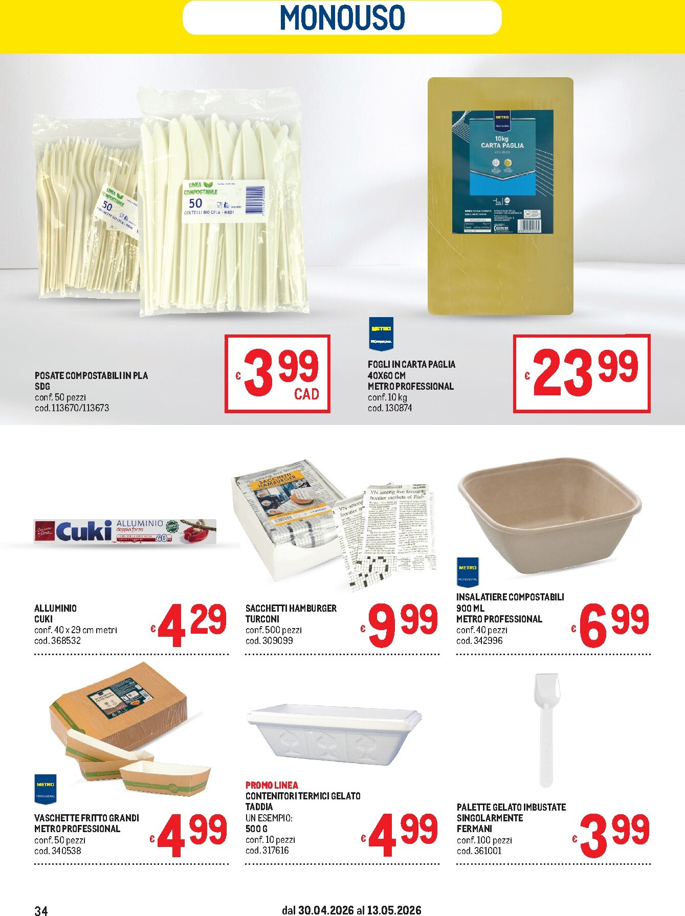metro - Volantino attuale di Metro valido dal giovedì 30/04/2026 al mercoledì 13/05/2026 - page: 34