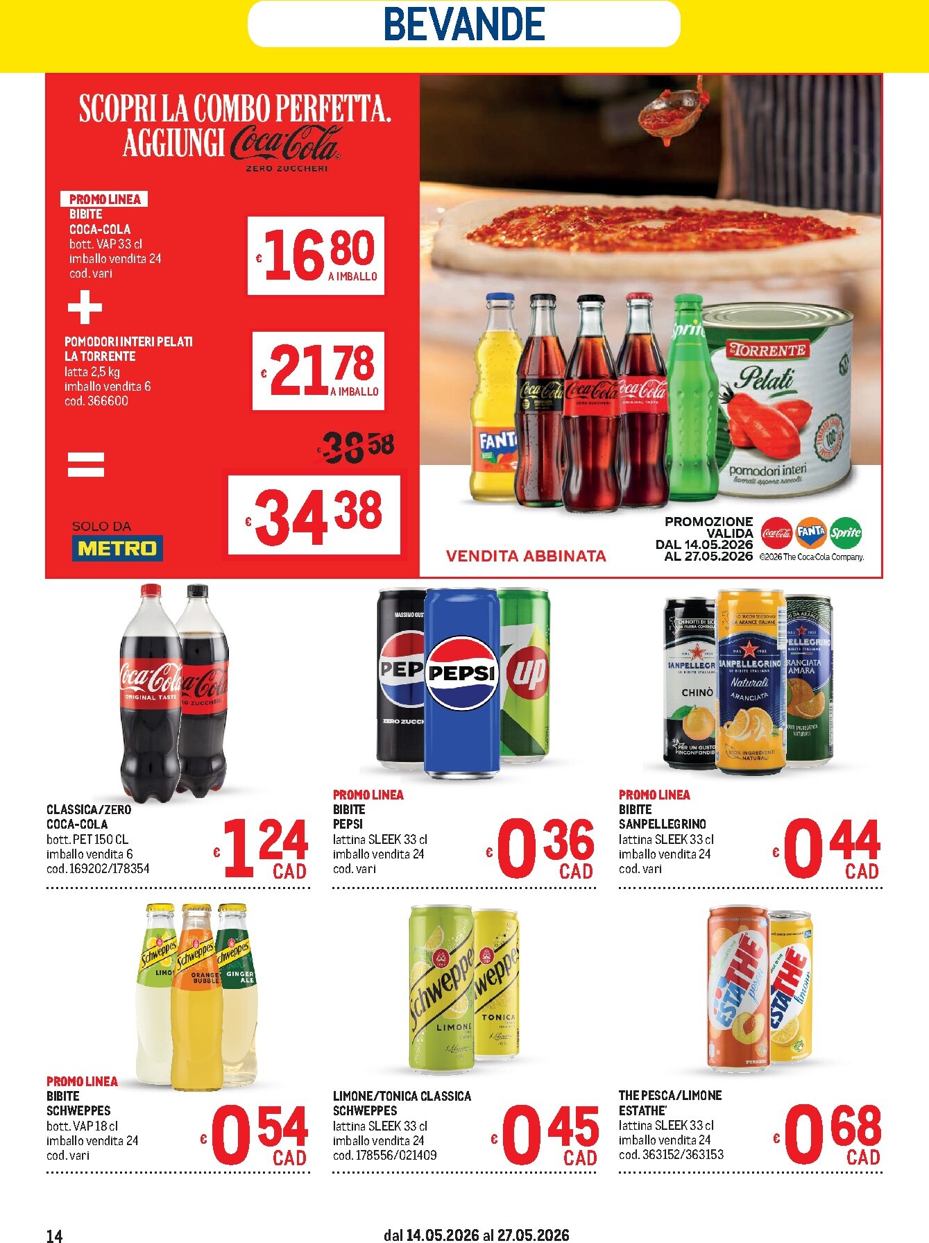 metro - Volantino attuale di Metro - Offerte per il tuo Menù valido dal giovedì 14/05/2026 al mercoledì 27/05/2026 - page: 14