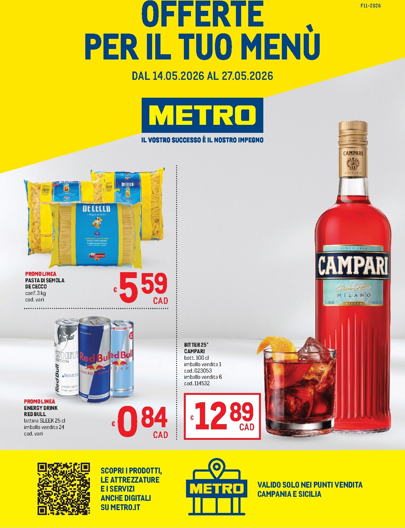 metro - Volantino attuale di Metro - Offerte per il tuo Menù valido dal giovedì 14/05/2026 al mercoledì 27/05/2026