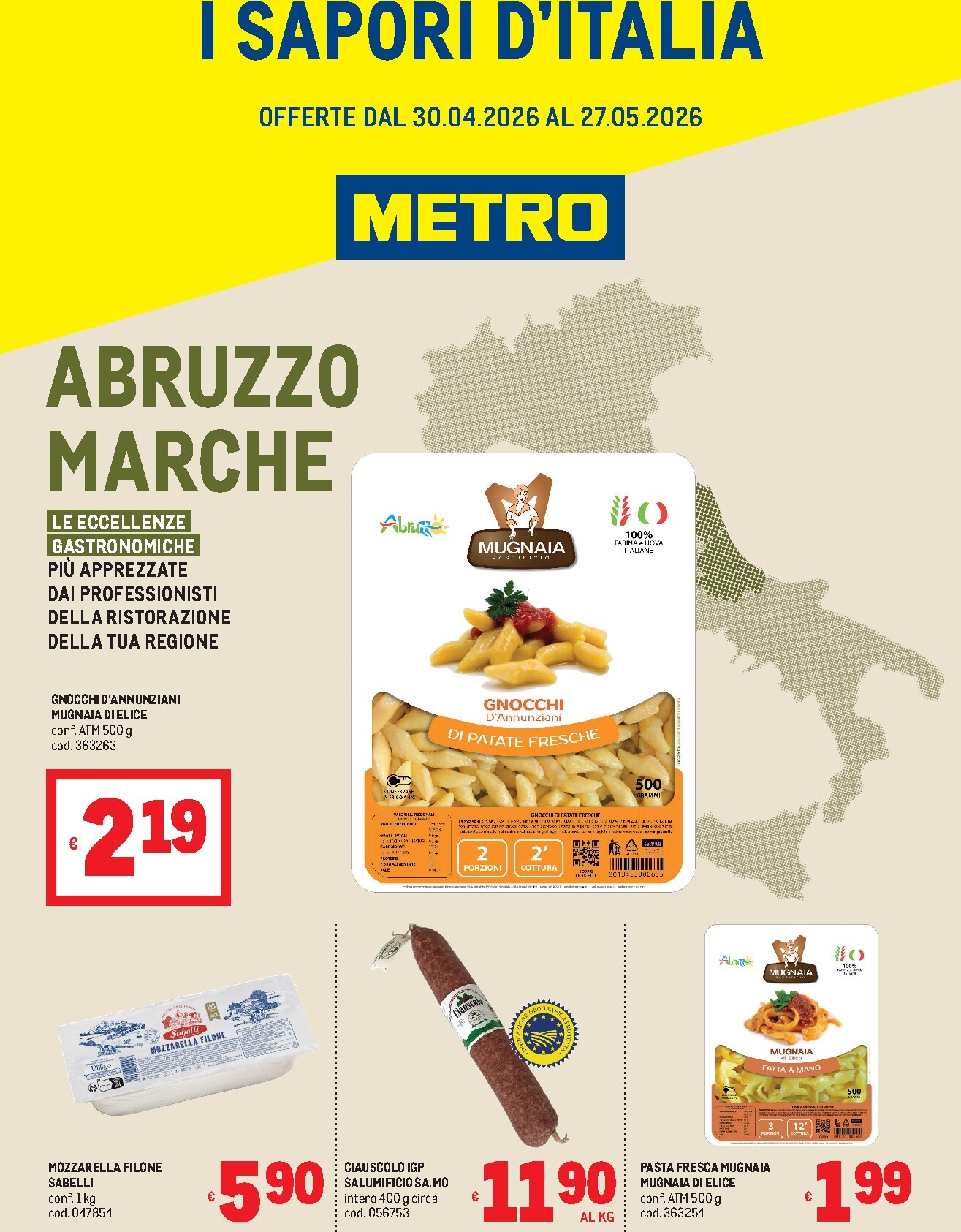metro - Volantino attuale di Metro - Abruzzo, Marche valido dal giovedì 30/04/2026 al mercoledì 27/05/2026