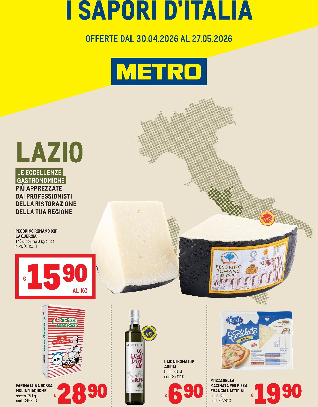 metro - Volantino attuale di Metro - Lazio valido dal giovedì 30/04/2026 al mercoledì 27/05/2026
