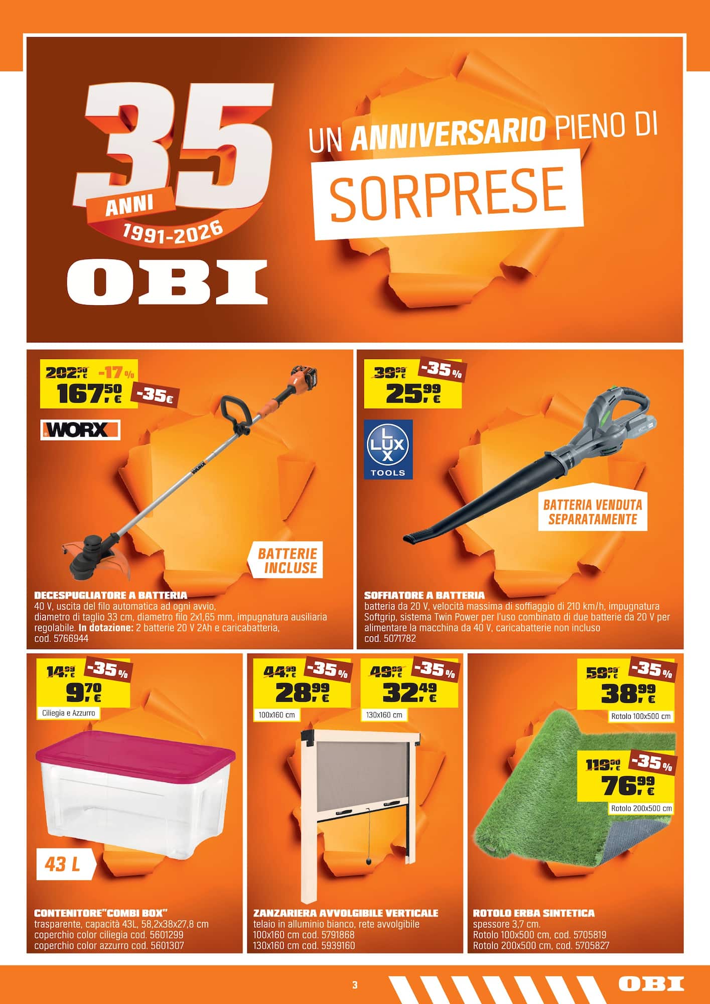 obi - Volantino attuale di Obi valido dal giovedì 11/06/2026 al domenica 05/07/2026 - page: 3