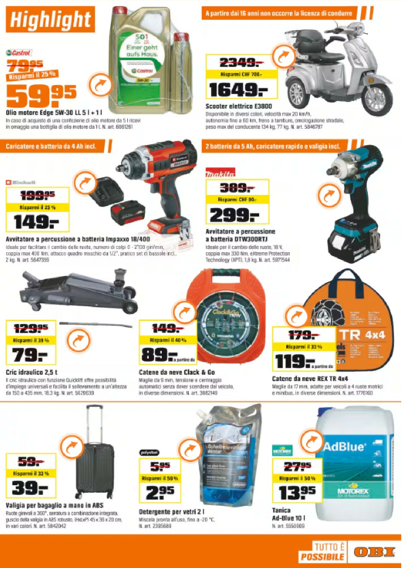 obi - Volantino Obi valido dal 20/10 al 08/11 - page: 5