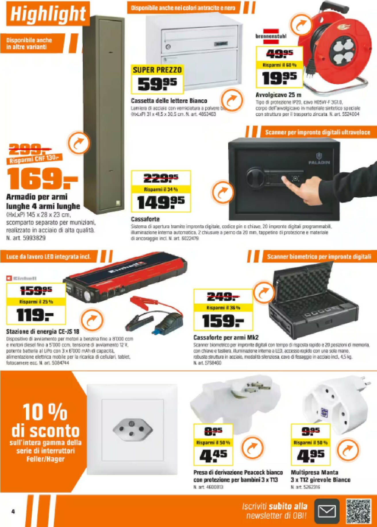obi - Volantino Obi valido dal 20/10 al 08/11 - page: 4
