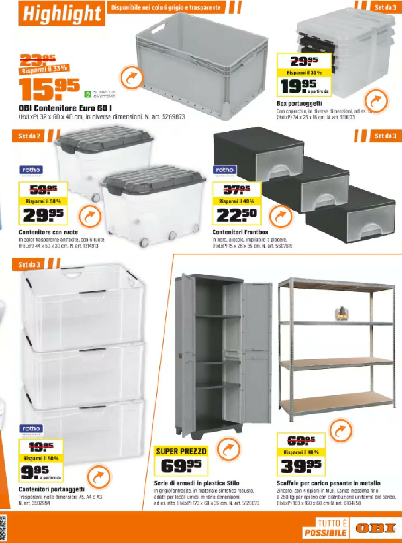 obi - Volantino Obi valido dal 20/10 al 08/11 - page: 9