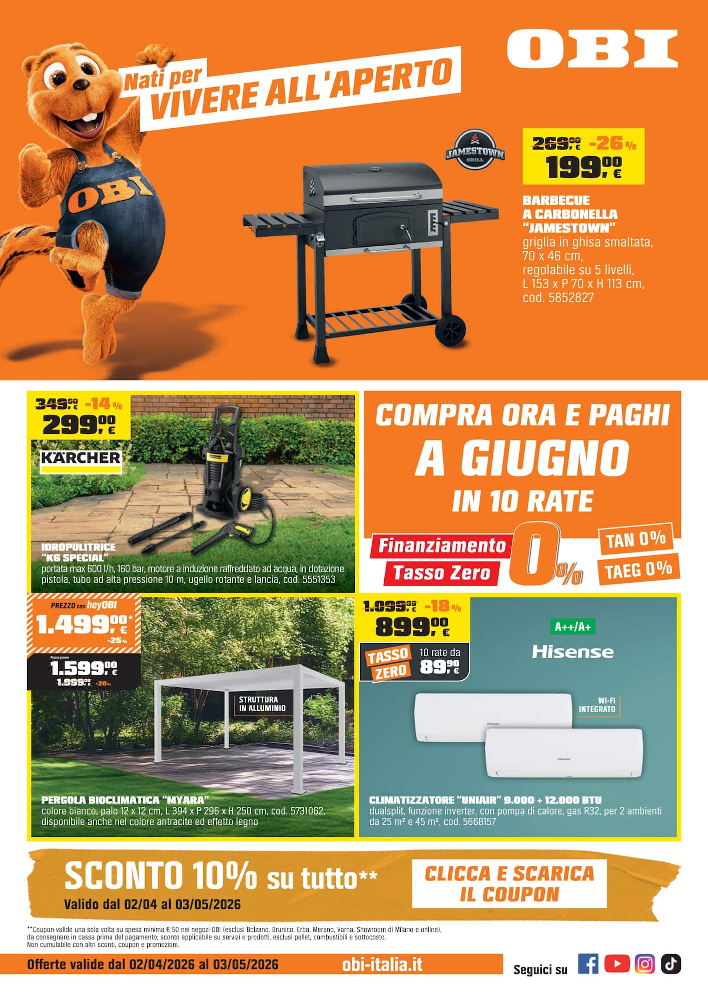 obi - Volantino attuale di Obi valido dal giovedì 02/04/2026 al domenica 03/05/2026 - page: 1
