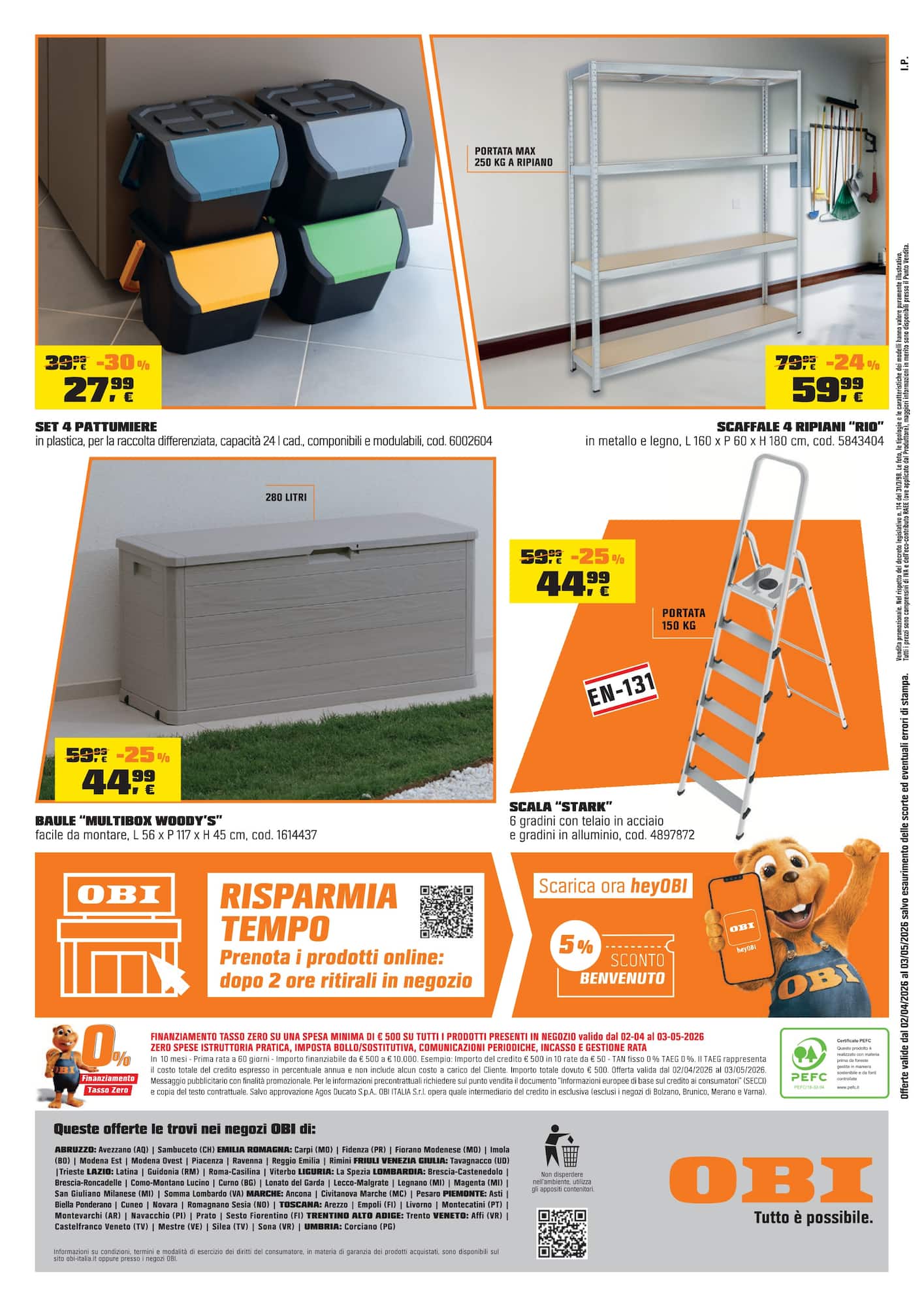 obi - Volantino attuale di Obi valido dal giovedì 02/04/2026 al domenica 03/05/2026 - page: 14