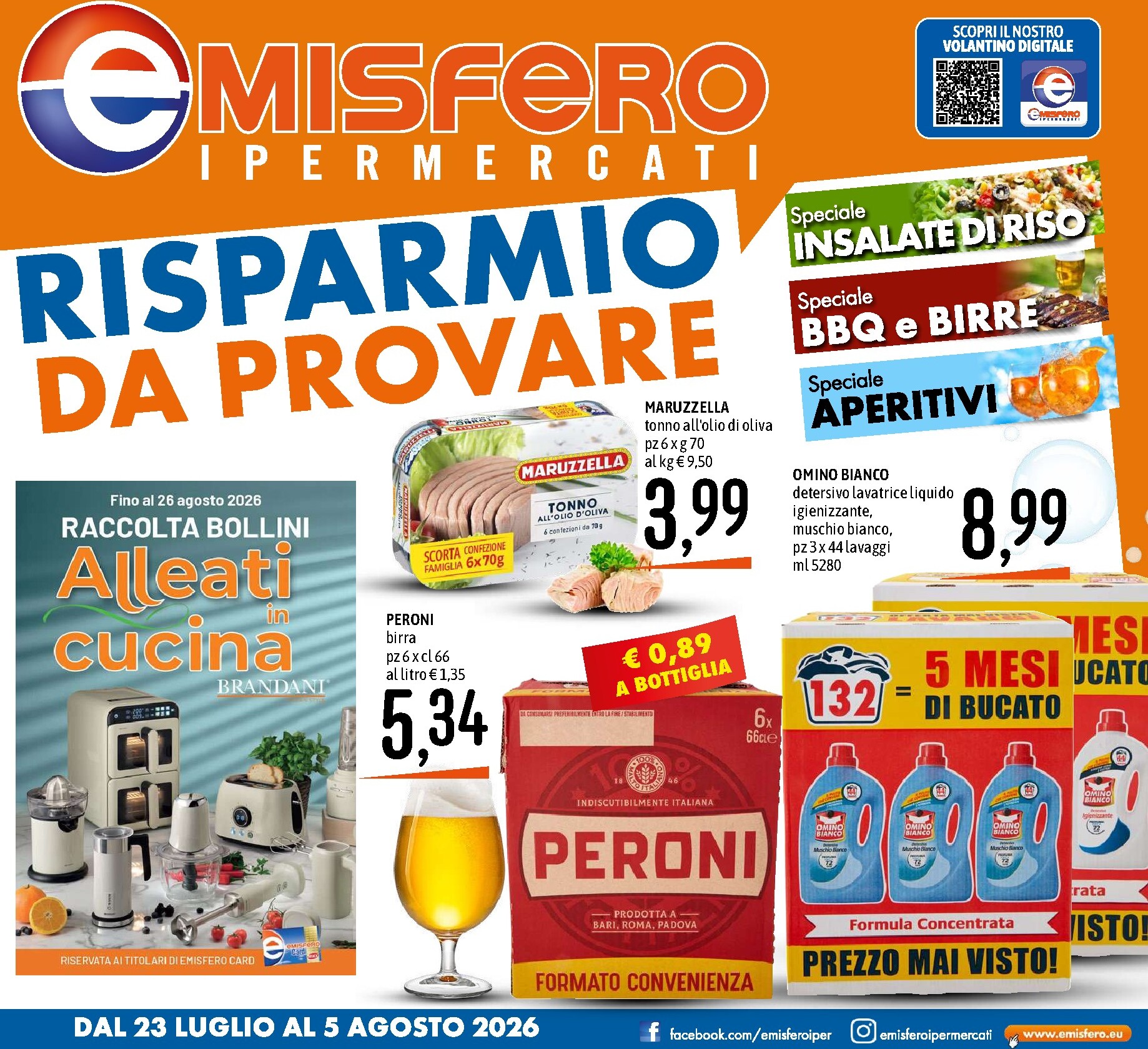 emisfero - Volantino attuale di Emisfero valido dal giovedì 23/07/2026 al mercoledì 05/08/2026 - page: 1